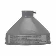 Eaton Crouse-Hinds series Vaporgard VDA fixture body, Medium base, Incandescent, Copper-free aluminum, A-21 max. lamp size, Pendant mount, 3/4", 120 Vac, 150W