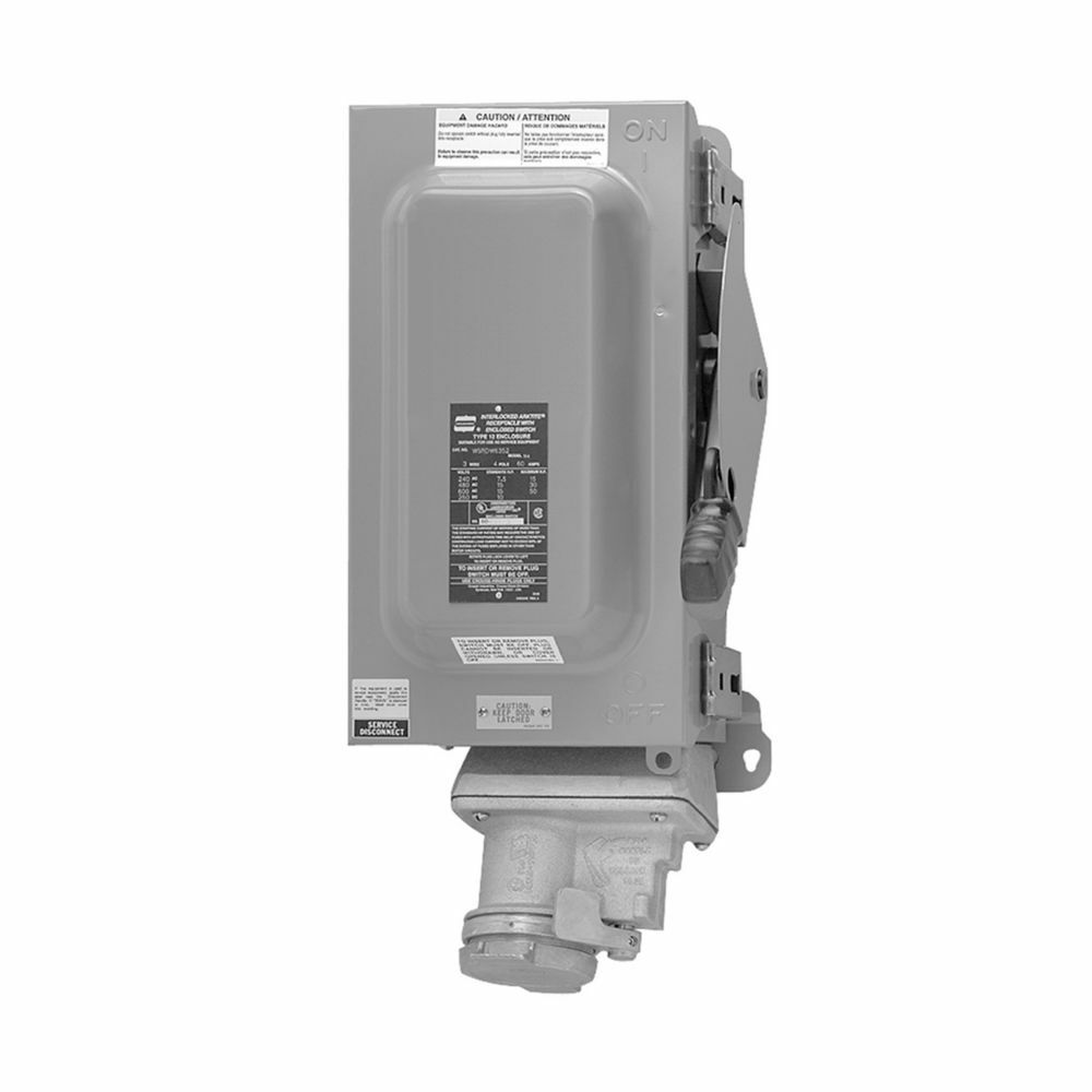 Eaton Crouse-Hinds series Arktite WSR/WSRD receptacle assembly, Includes housing, contacts and wire leads, Used with WSR/WSRD332, 3352, 3342, 33542 receptacles