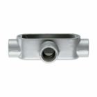 Eaton Crouse-Hinds series Condulet Form 5 conduit outlet body, Malleable iron, X shape, 1"