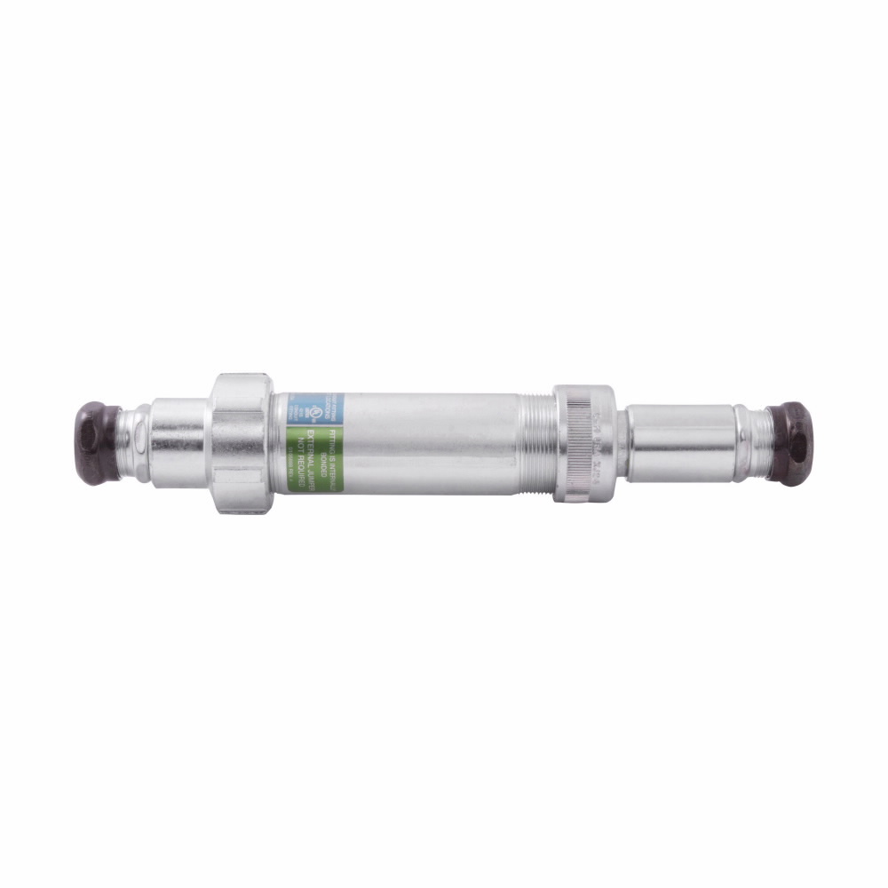 Eaton Crouse-Hinds series XJG EMT expansion coupling, Steel, 4" maximum conduit movement, 3/4" trade size