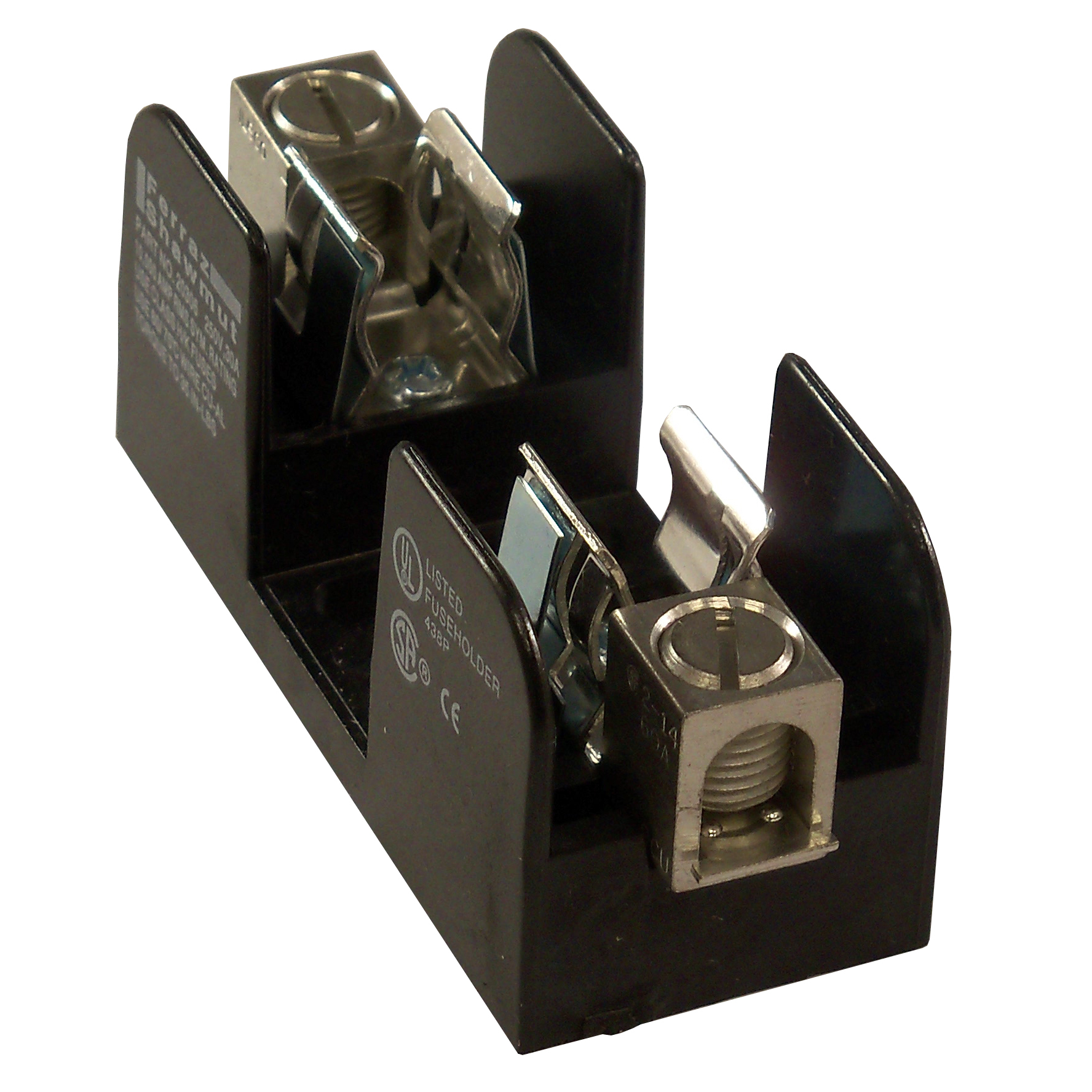 Fuse Block 250VAC 250VDC Class H/K 30A 1-Pole Box with Reinforced Clip