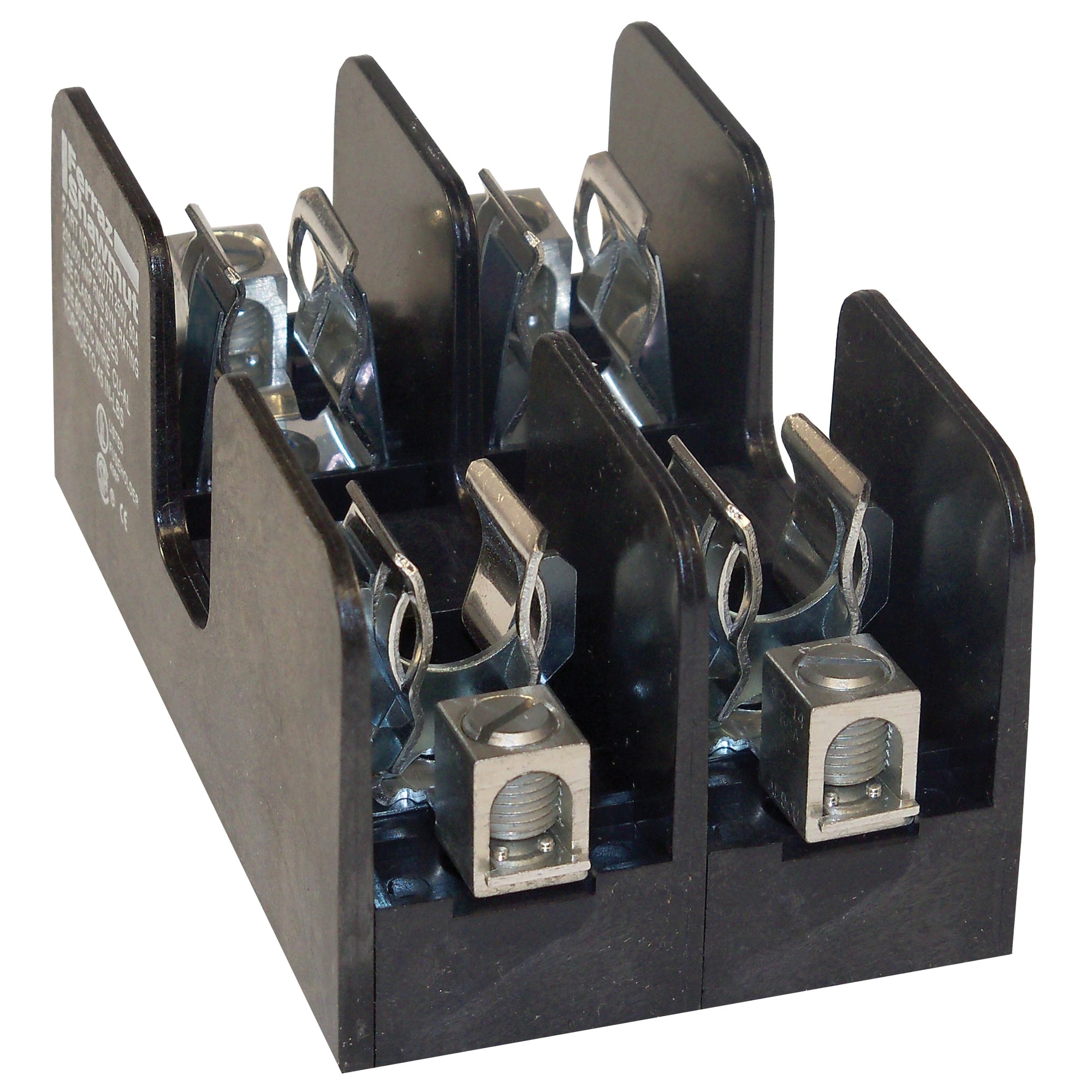 Fuse Block 250VAC 250VDC Class R 60A 2-Pole Box with Reinforced Clip