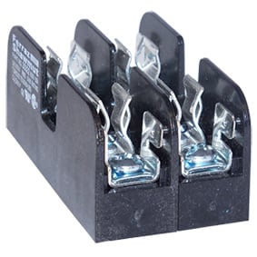 Fuse Block 600VAC 600VDC Midget 30A 2-Pole Pressure Plate with Reinforced Clip