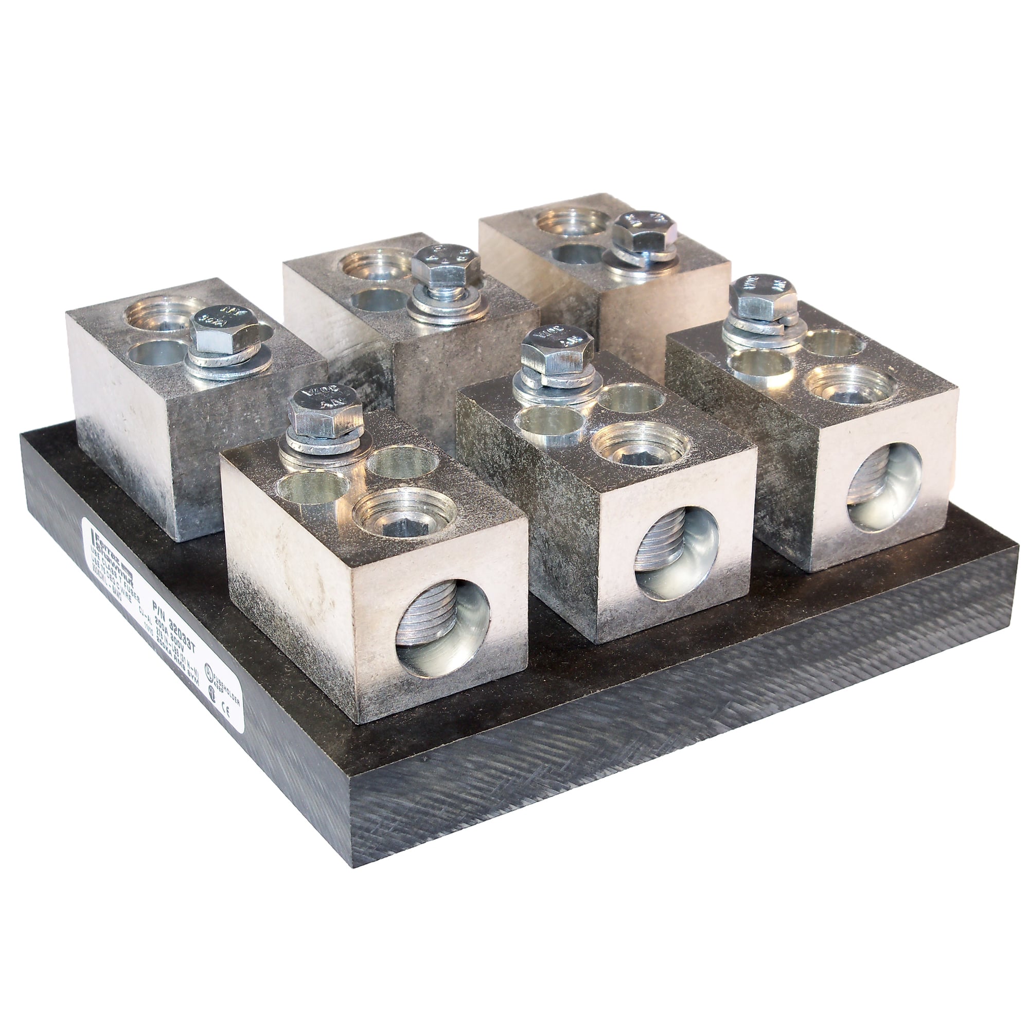Fuse Block 300VAC 300VDC Class T 200A 3-Pole Box with Reinforced Clip