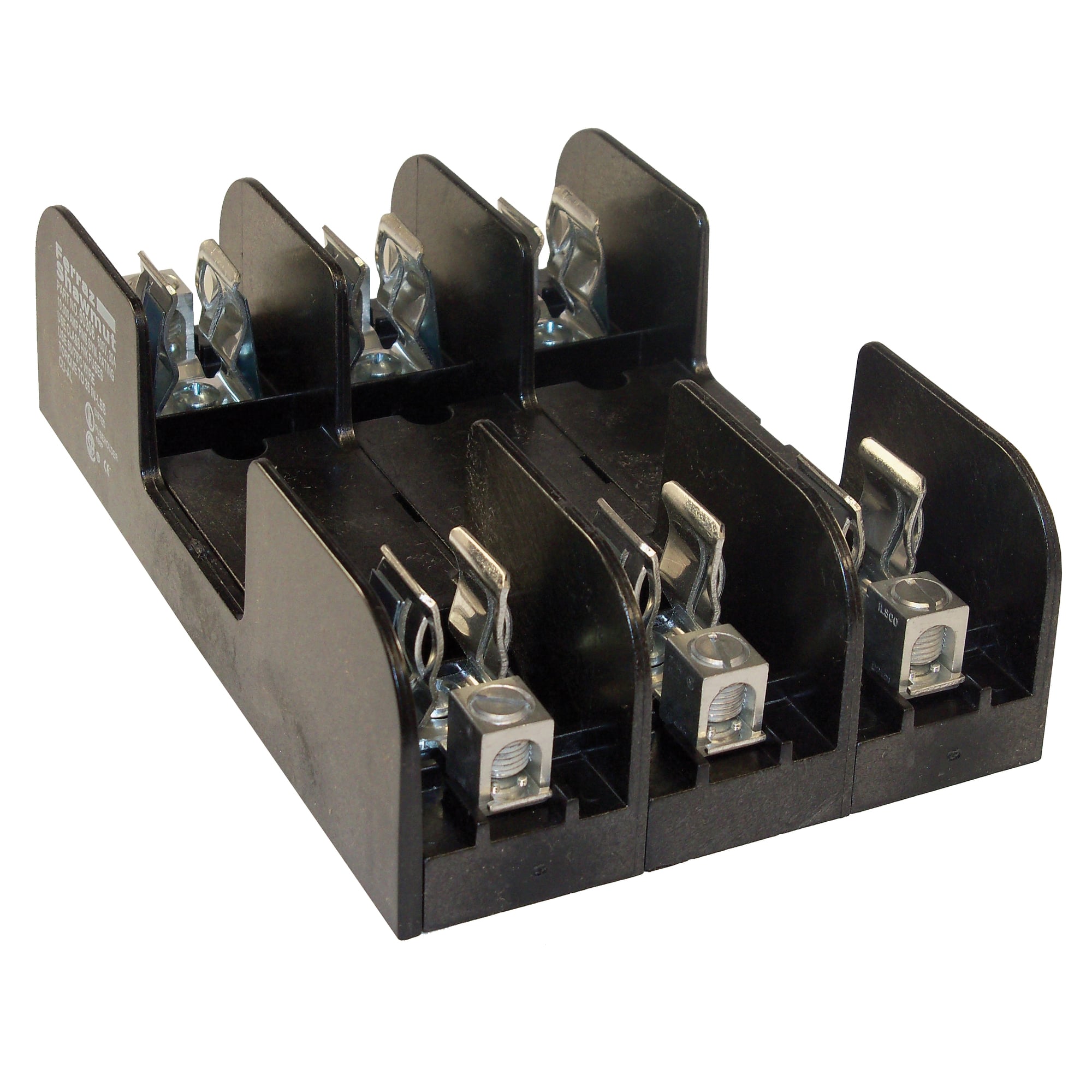 Fuse Block 600VAC 600VDC Class H/K 30A 3-Pole Box with Reinforced Clip