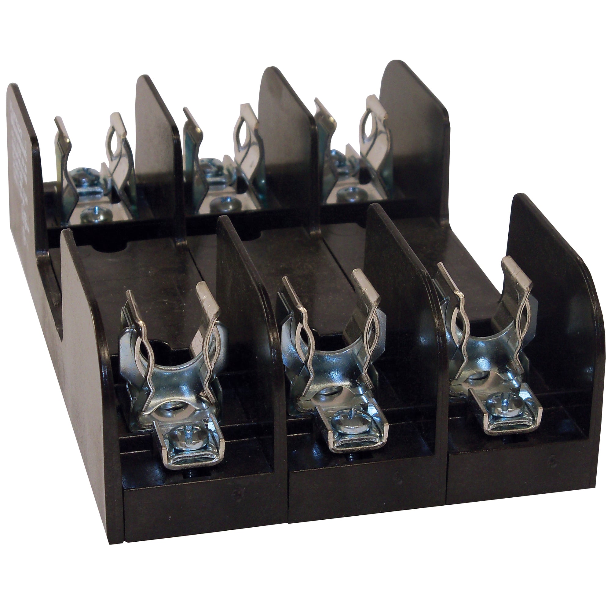 Fuse Block 600VAC 600VDC Class R 30A 3-Pole Pressure Plate with Reinforced Clip