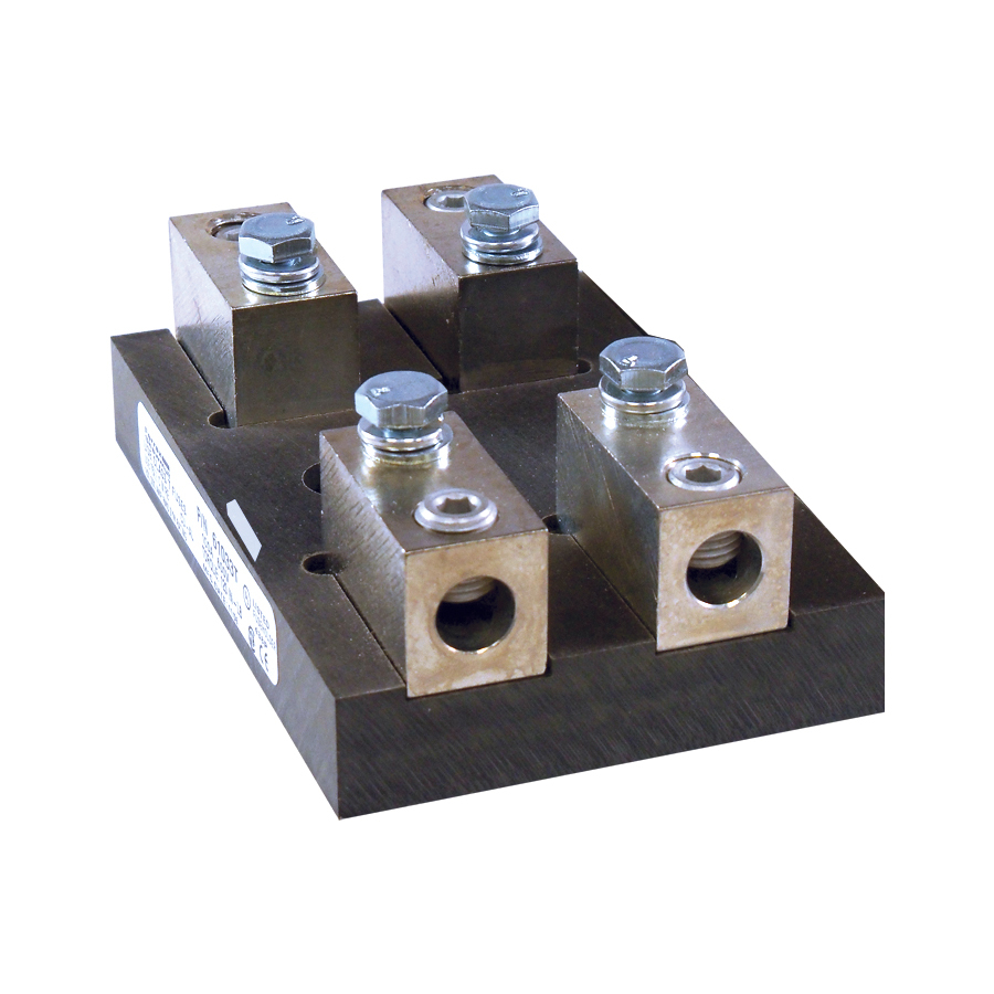 61032T Open Style Fuse Block, 600 V AC/300 V DC, 100 A, Class: T, 6 to 2/0 AWG Wire, 2 Poles