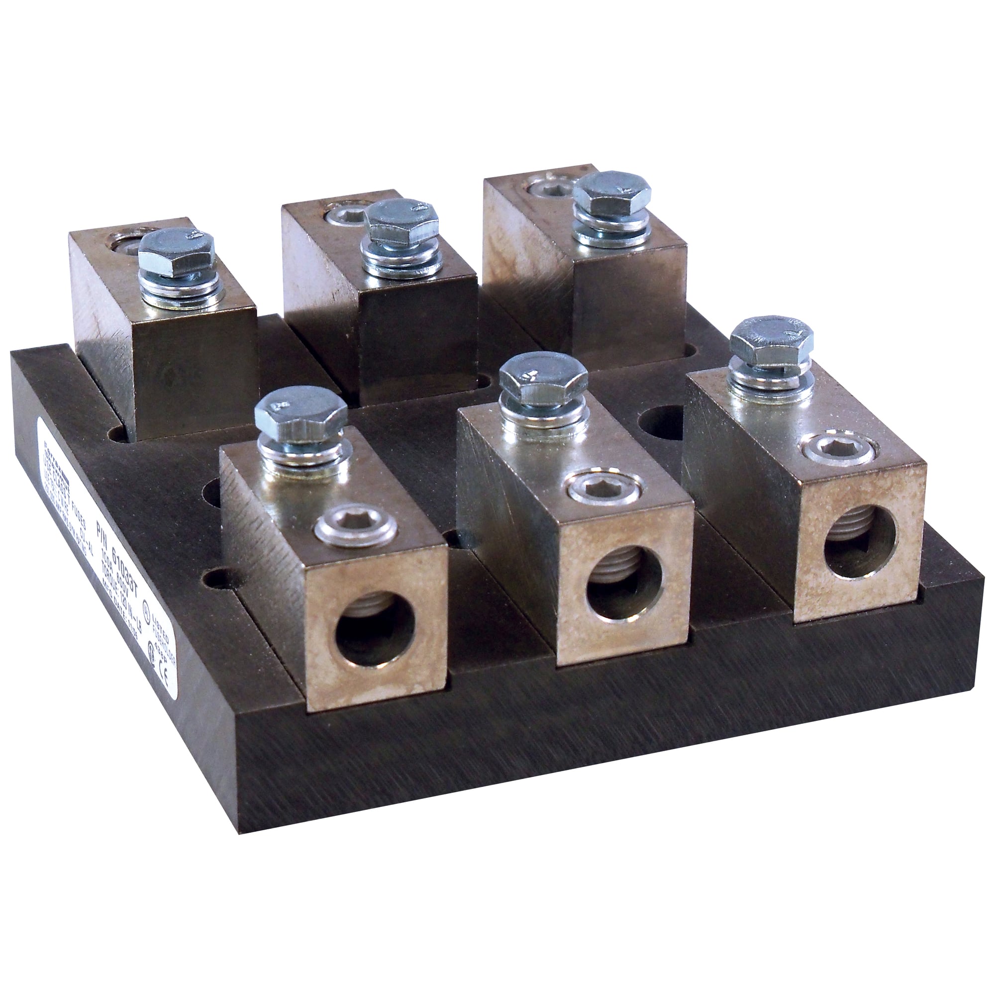 Fuse Block 600VAC 600VDC Class T 100A 3-Pole Box