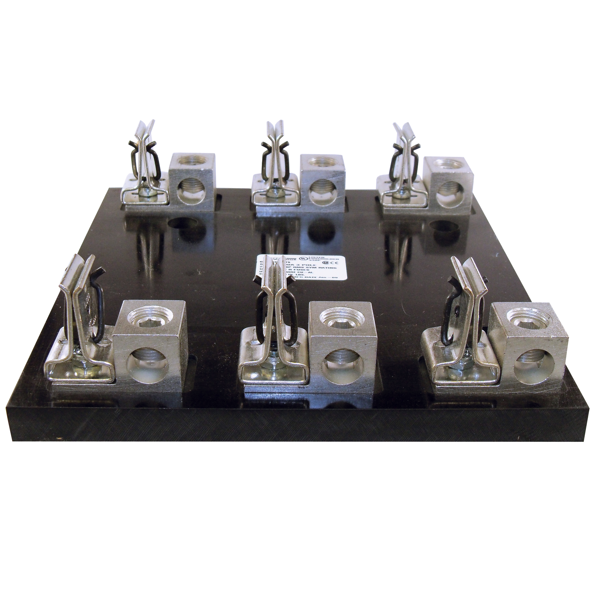 Fuse Block 600VAC 600VDC Class R 200A 3-Pole Box Side-Clip