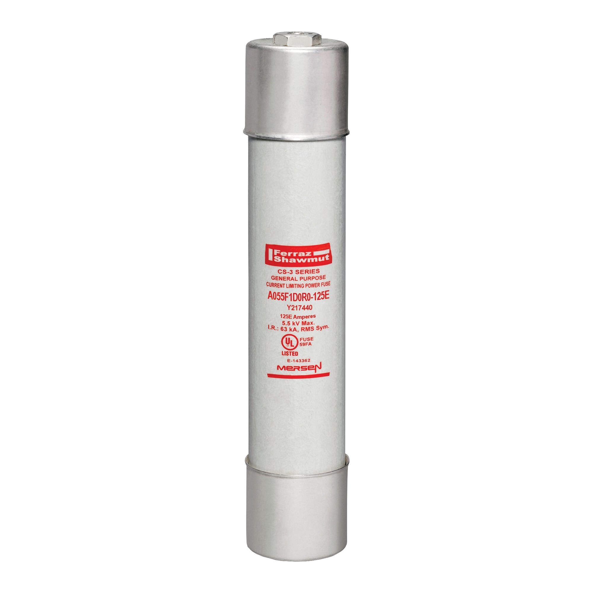 MV E-Rated Fuse 5500VAC 125A Series: D0R0 Visual Indicator