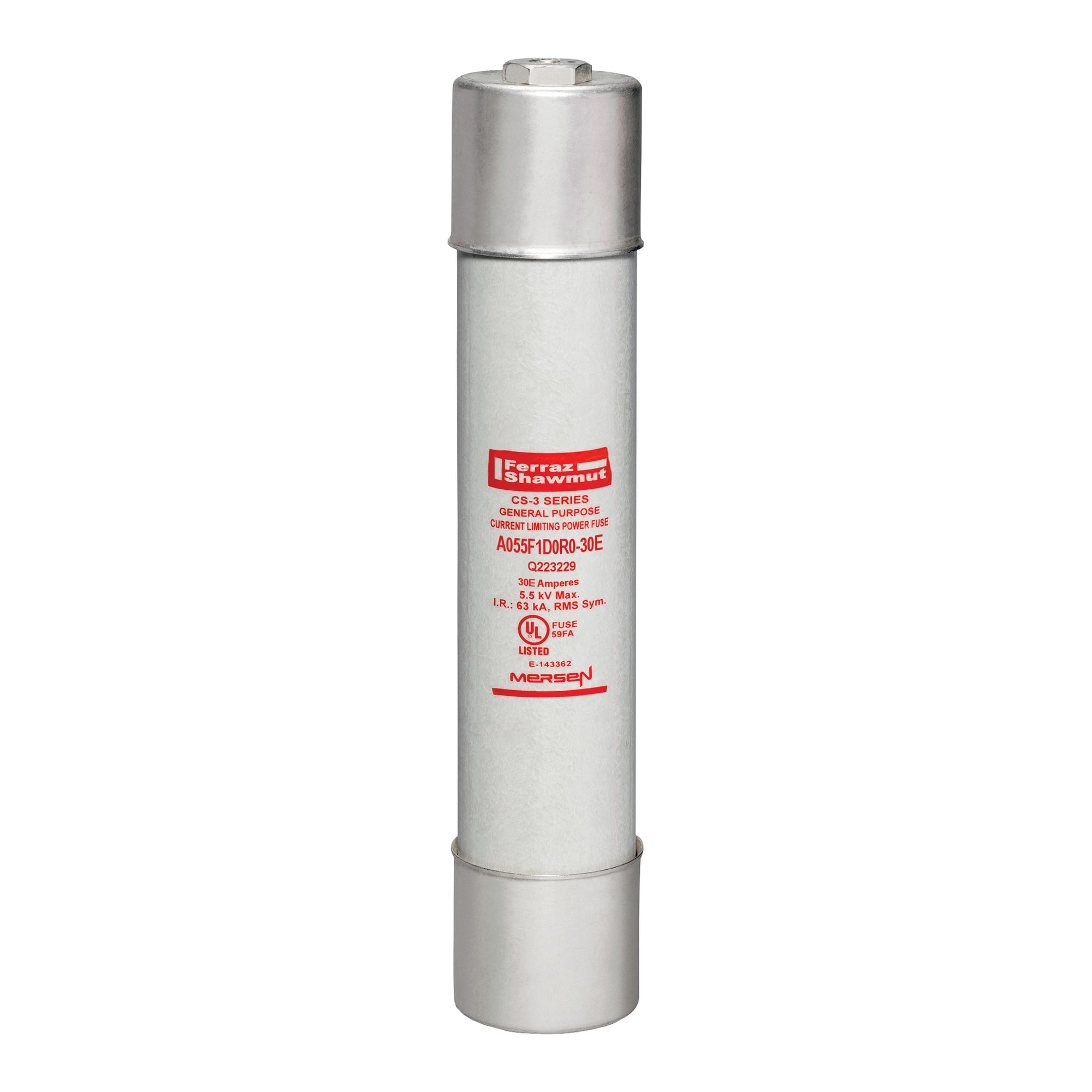 MV E-Rated Fuse 5500VAC 30A Series: D0R0 Visual Indicator