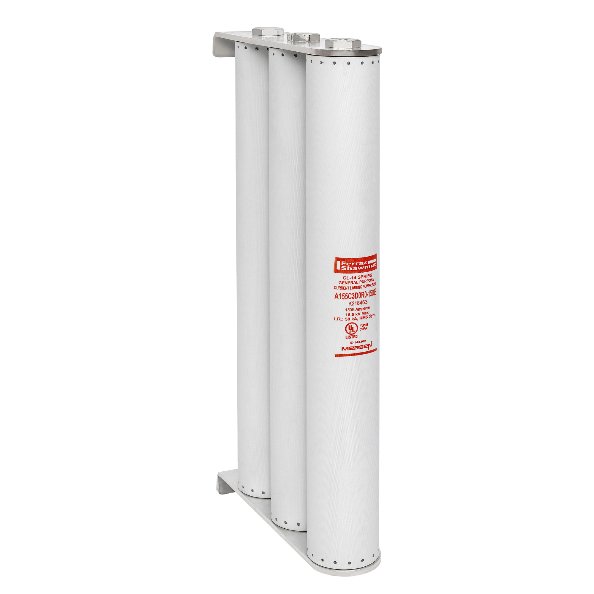 MV E-Rated Fuse 15500VAC 150A Clip-lock Series: D0R0 Visual Indicator