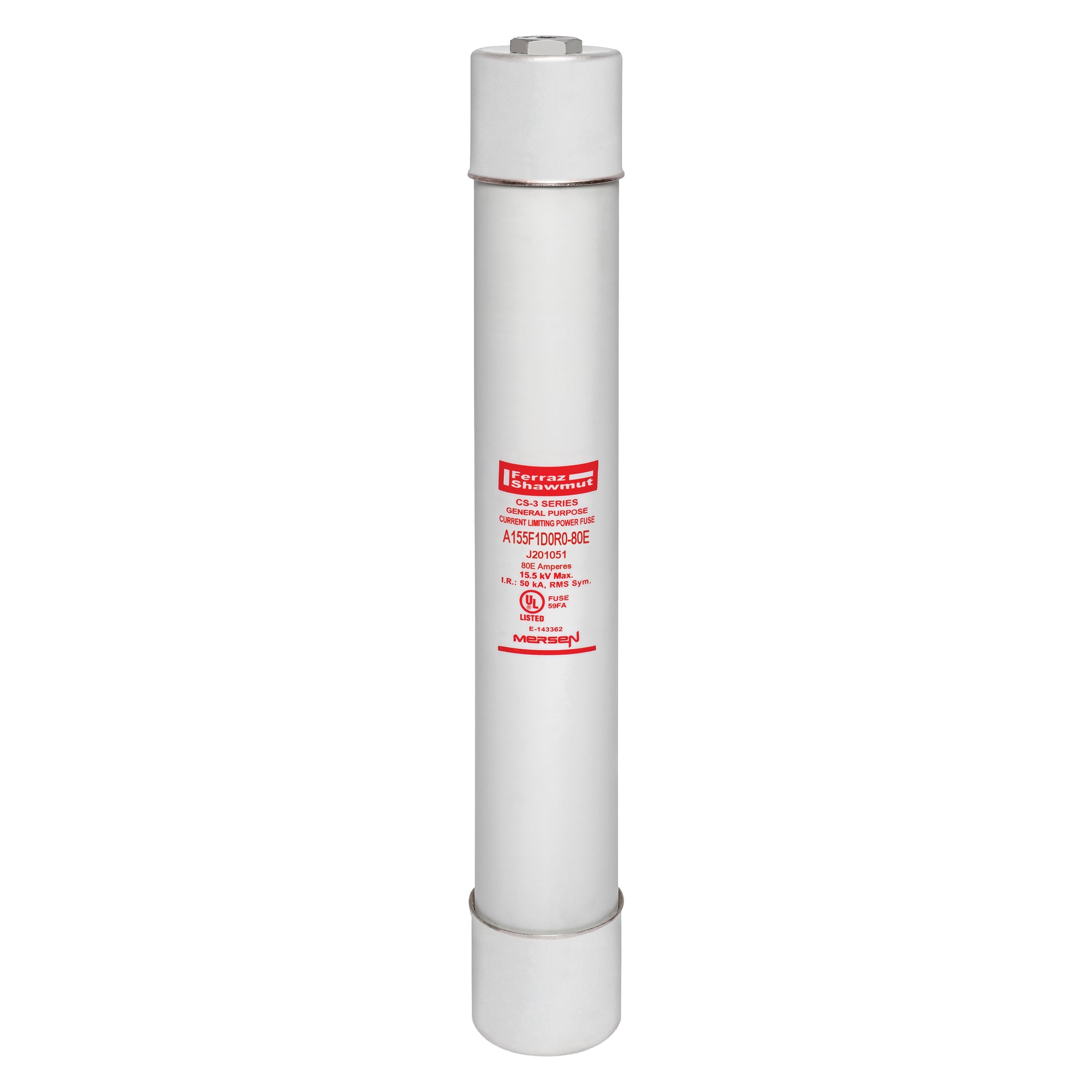 MV E-Rated Fuse 15500VAC 80A Series: D0R0 Visual Indicator