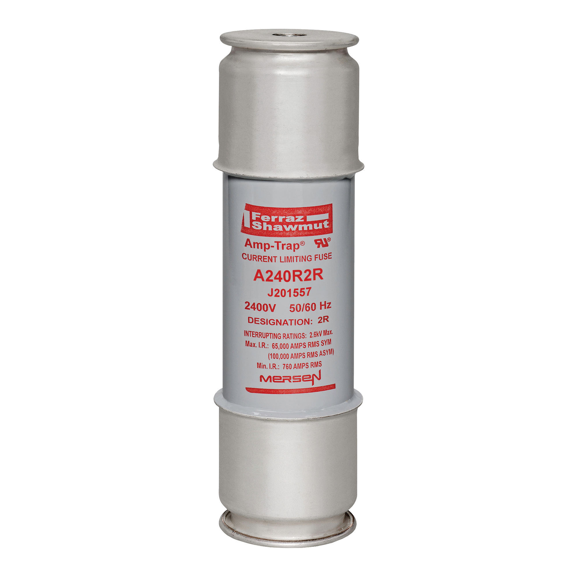 R-Rated MV Fuse 2400VAC 2R Mounting: Ferrule Visual Indicator
