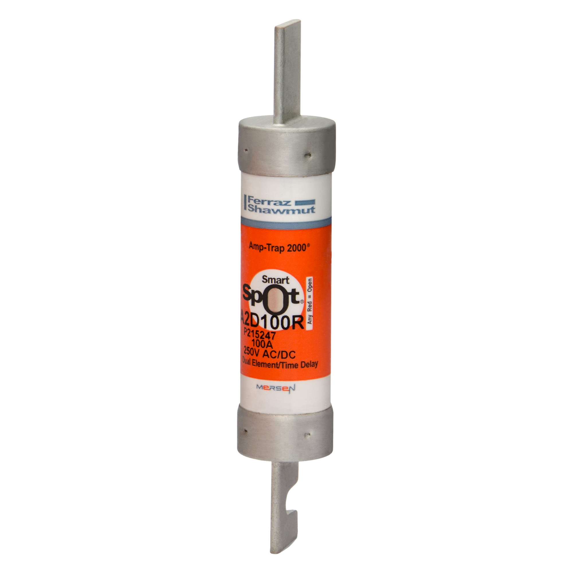 Fuse A2D-R - Class RK1 - Time-Delay 250VAC 250VDC 100A Blade SmartSpot