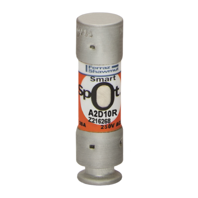 Fuse A2D-R - Class RK1 - Time-Delay 250VAC 250VDC 10A Ferrule SmartSpot