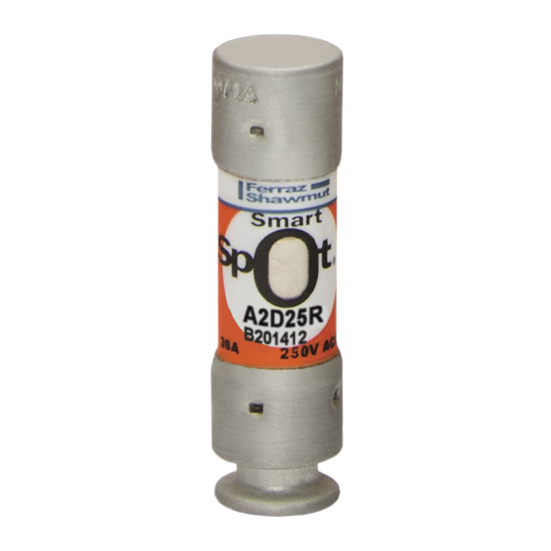Fuse A2D-R - Class RK1 - Time-Delay 250VAC 250VDC 25A Ferrule SmartSpot