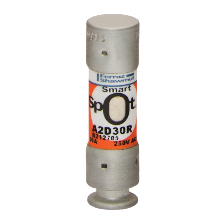 Fuse A2D-R - Class RK1 - Time-Delay 250VAC 250VDC 30A Ferrule SmartSpot