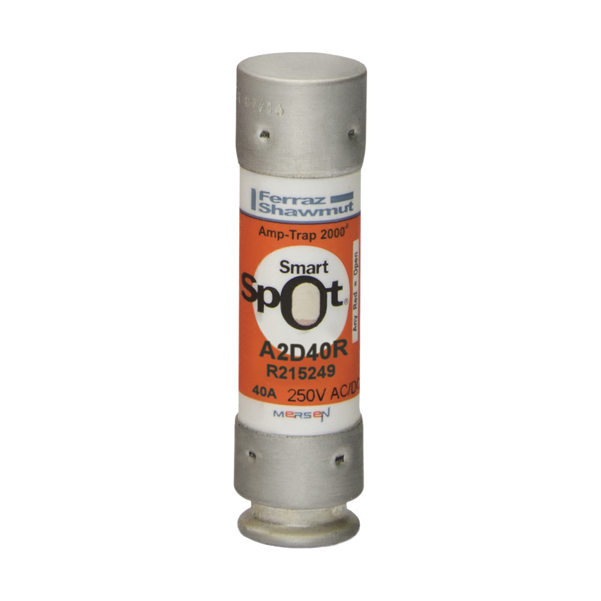 Fuse A2D-R - Class RK1 - Time-Delay 250VAC 250VDC 40A Ferrule SmartSpot