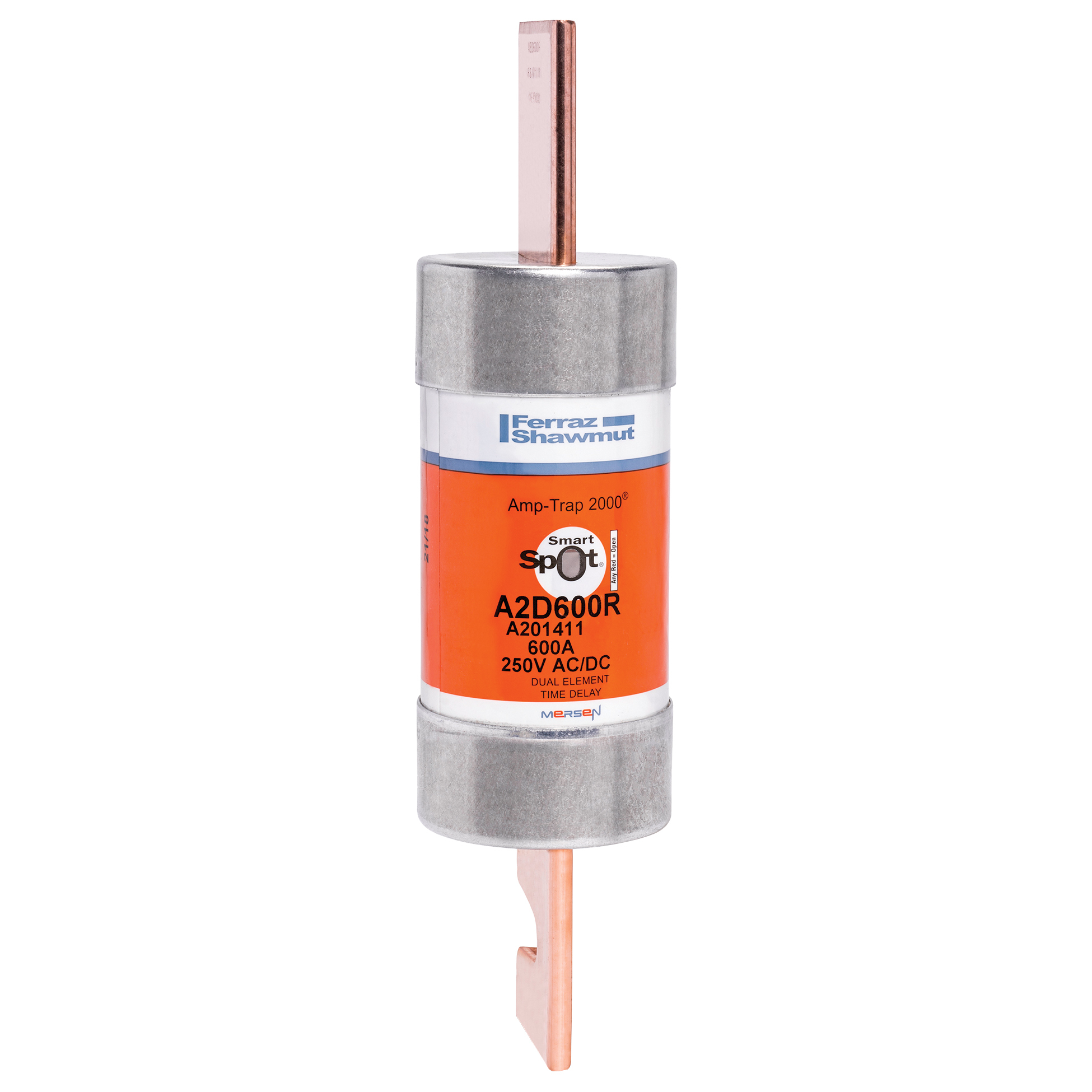 Fuse A2D-R - Class RK1 - Time-Delay 250VAC 250VDC 600A Blade SmartSpot