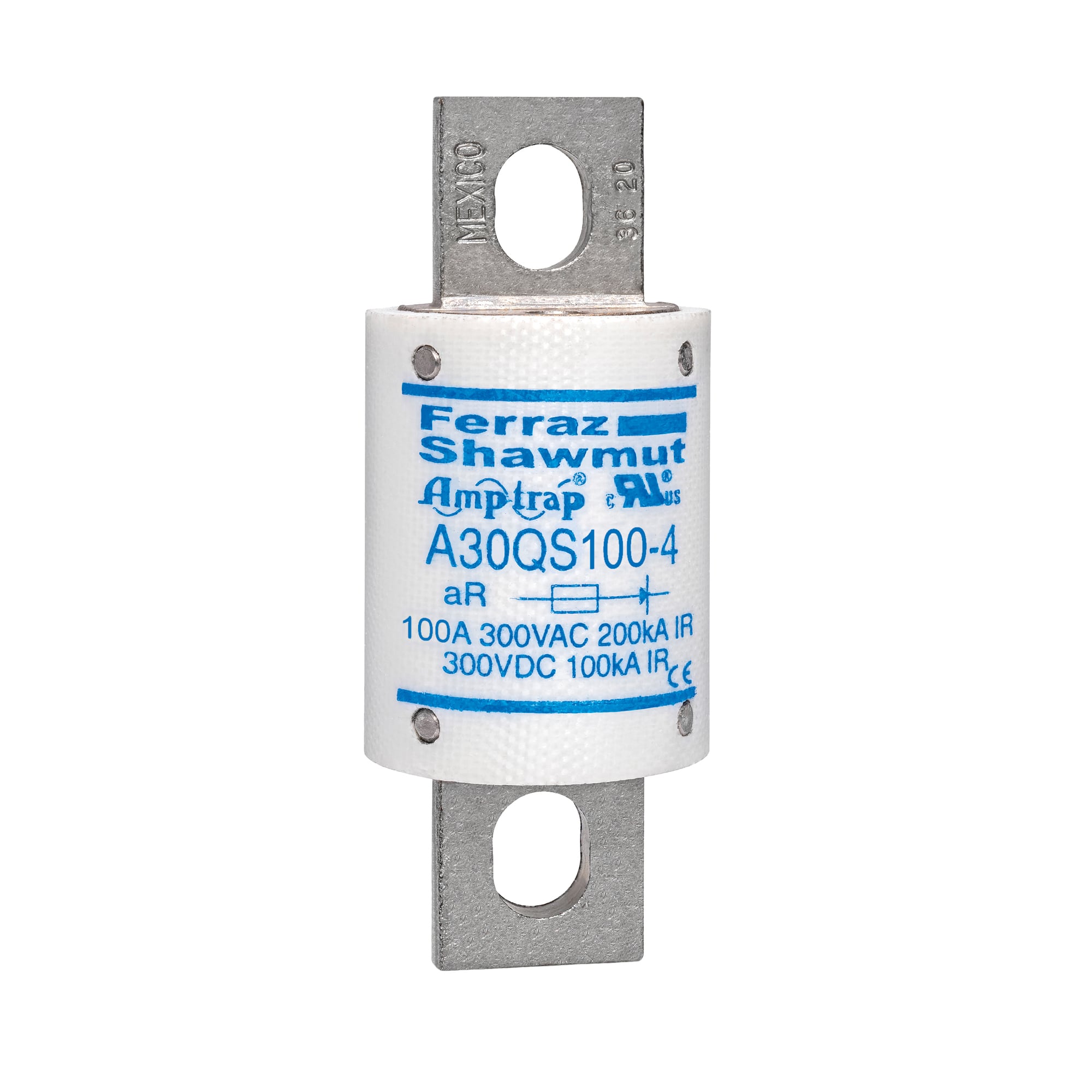 High Speed Fuse Amp-Trap A30QS 300VAC 300VDC 100A Blade