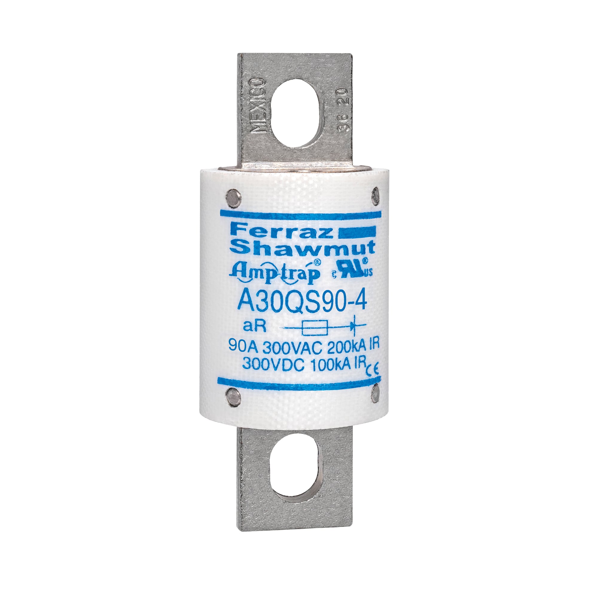 High Speed Fuse Amp-Trap A30QS 300VAC 300VDC 90A Blade