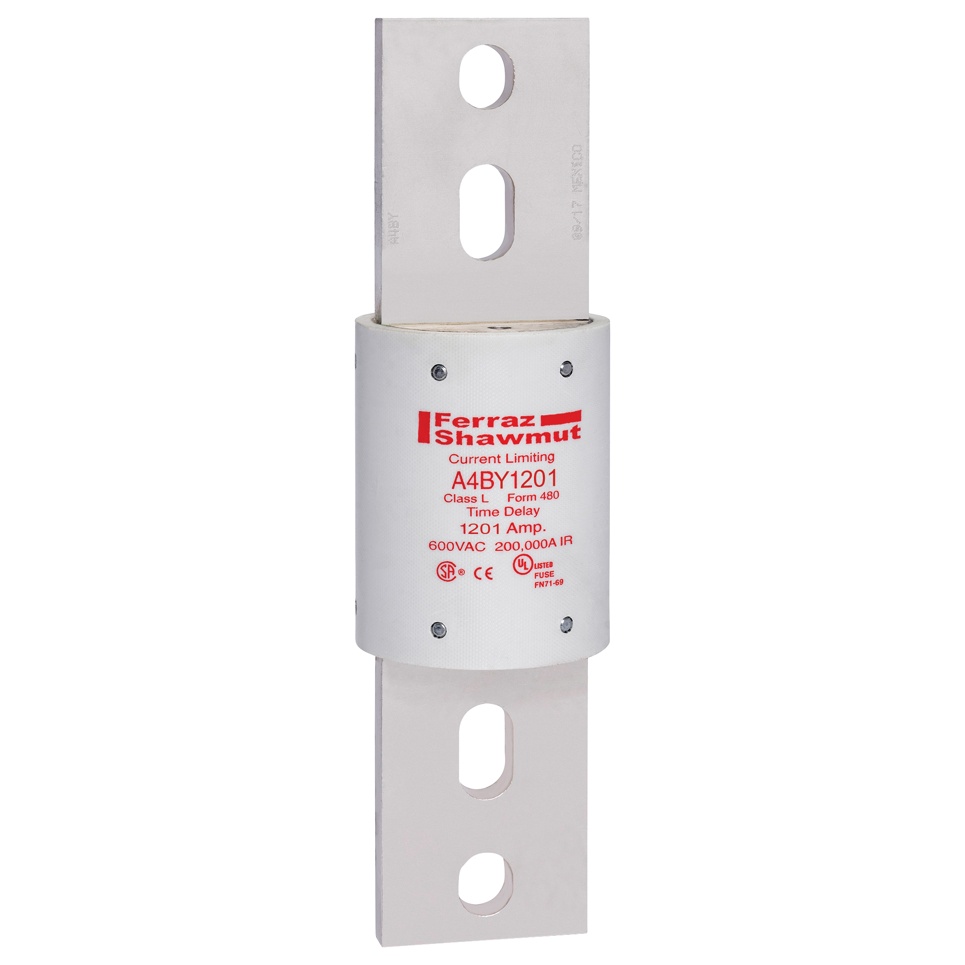 Fuse A4BY - Class L - Time-Delay 600VAC 300VDC 1201A Blade