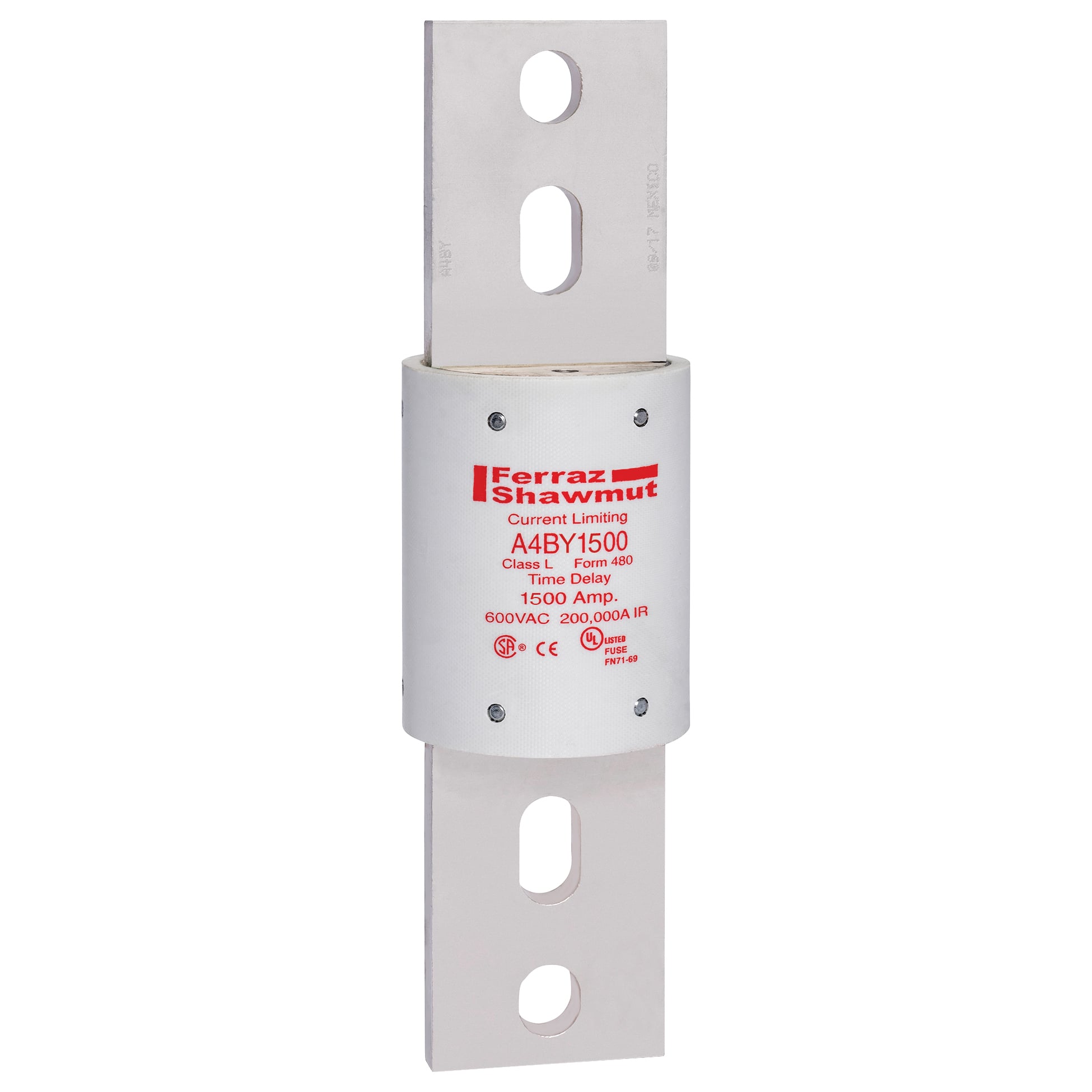 Fuse A4BY - Class L - Time-Delay 600VAC 300VDC 1500A Blade