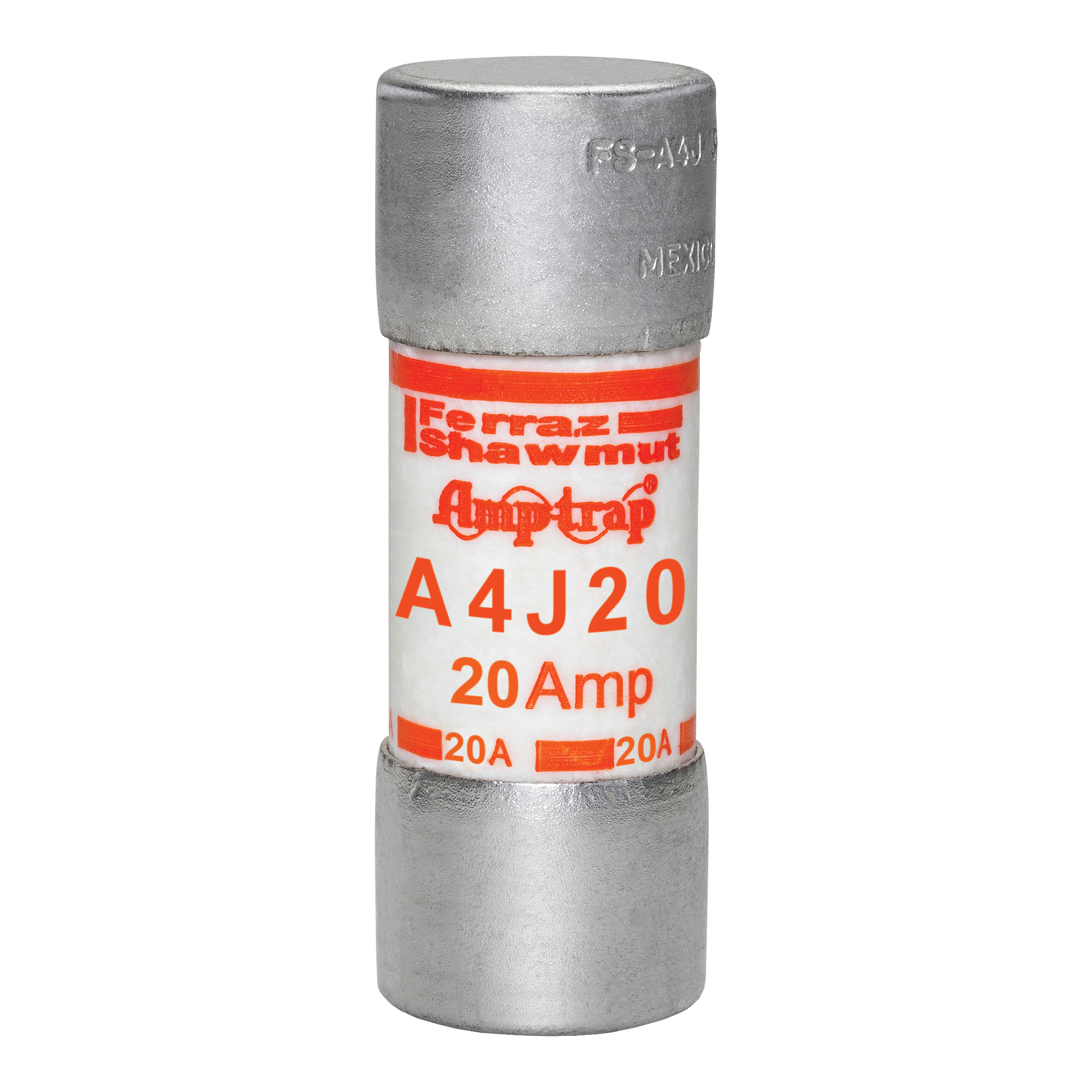 Fuse A4J - Class J - Fast-Acting 600VAC 300VDC 20A Ferrule