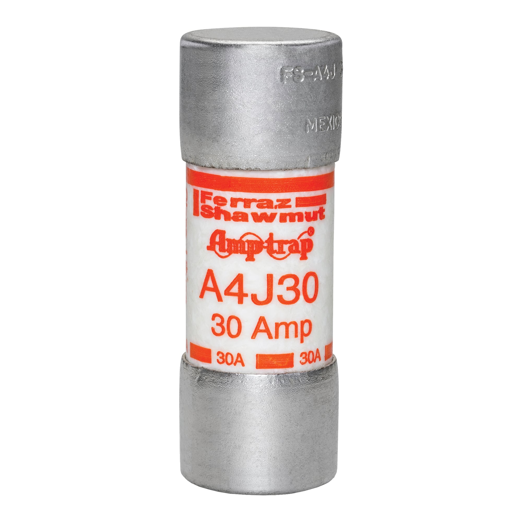 Fuse A4J - Class J - Fast-Acting 600VAC 300VDC 30A Ferrule