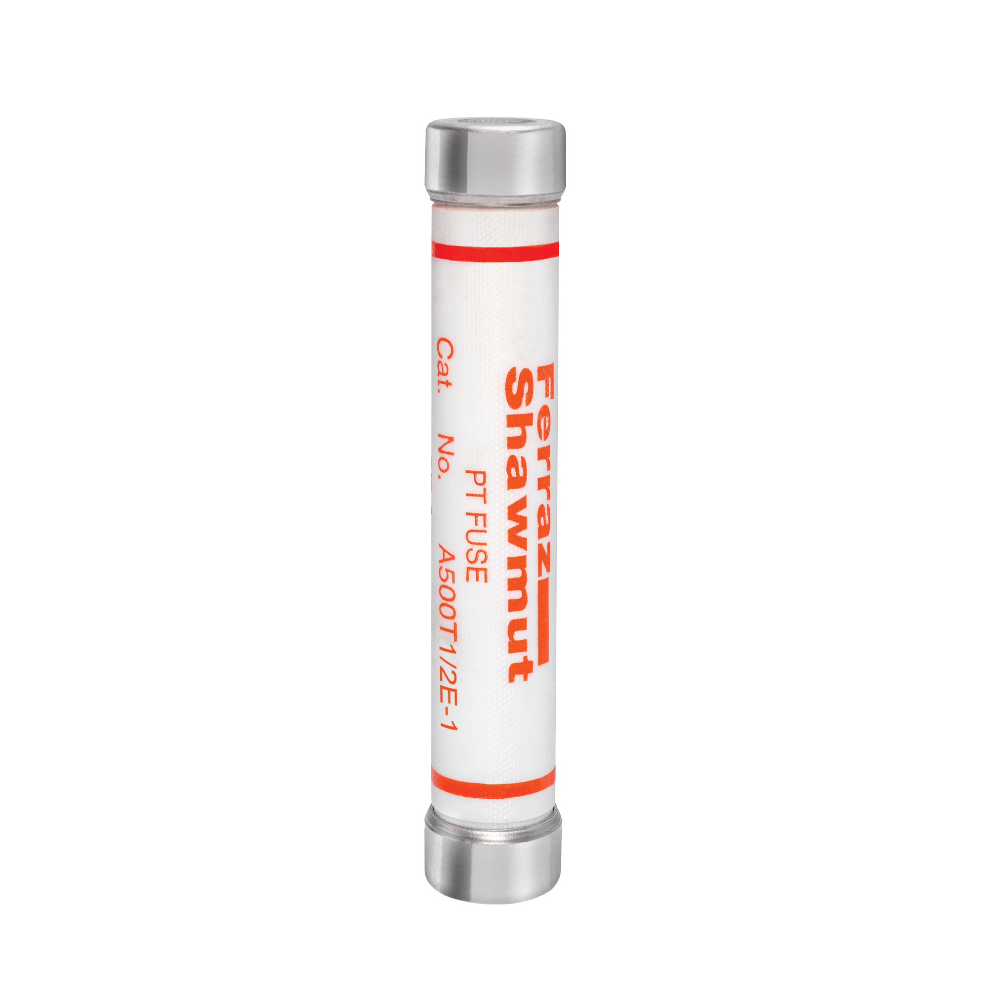 A500T1/2E-1 Amp-Trap Current Limiting Potential Transformer Fuse, 0.5 A, 5 kV AC, 80 kA, Class E, Ferrule Body