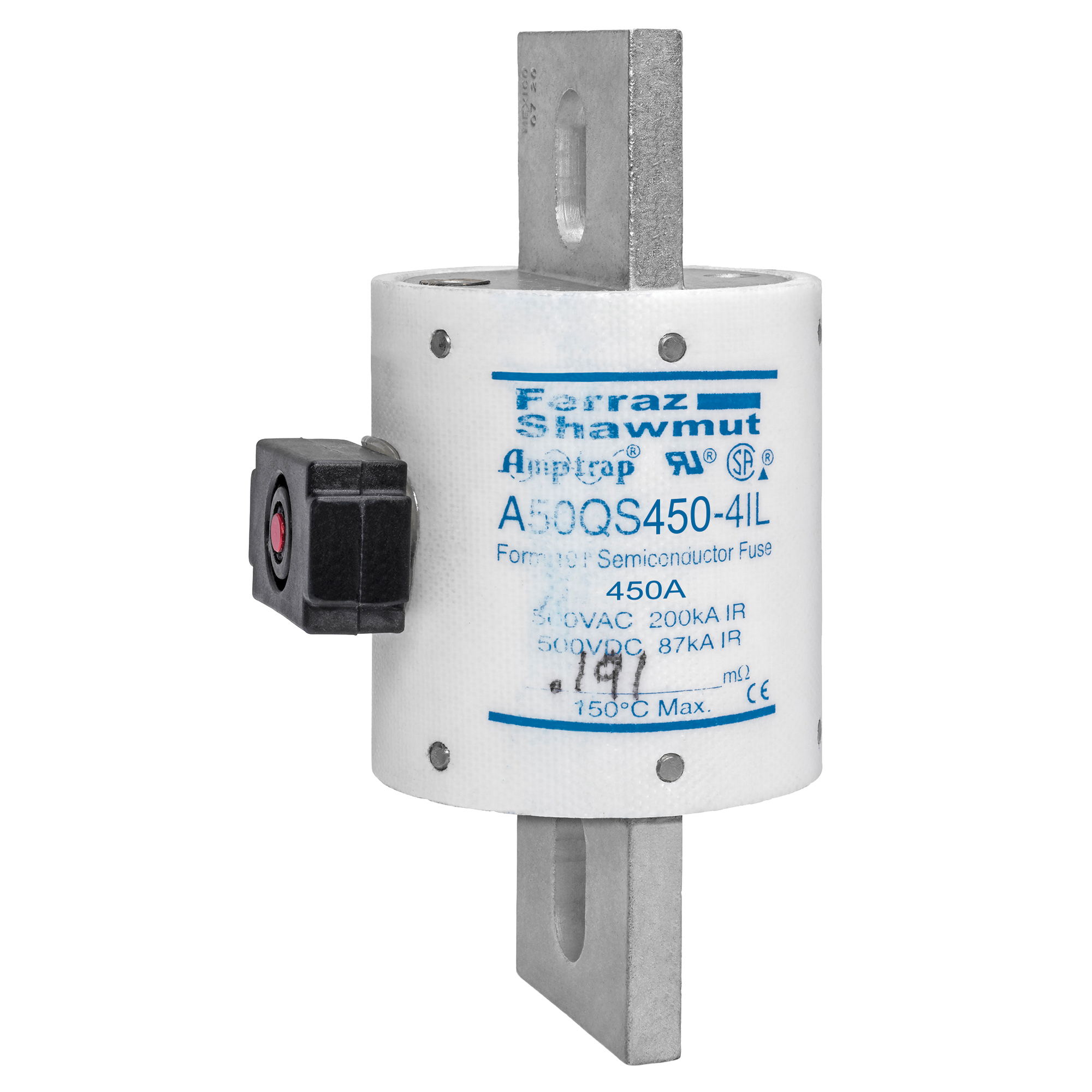 High Speed Fuse Amp-Trap A50QS 500VAC 500VDC 450A Blade IL Indicator