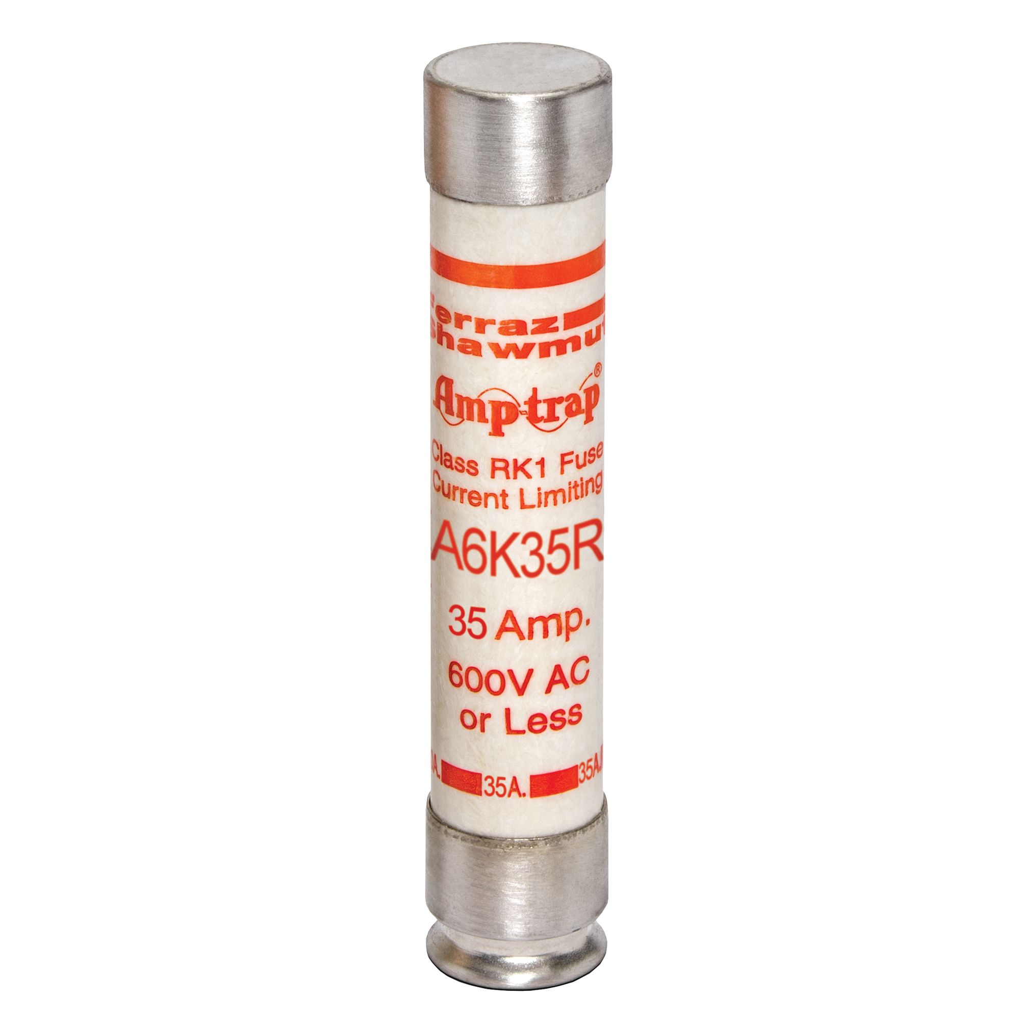 Fuse A6K-R - Class RK1 - Fast-Acting 600VAC 300VDC 35A Ferrule
