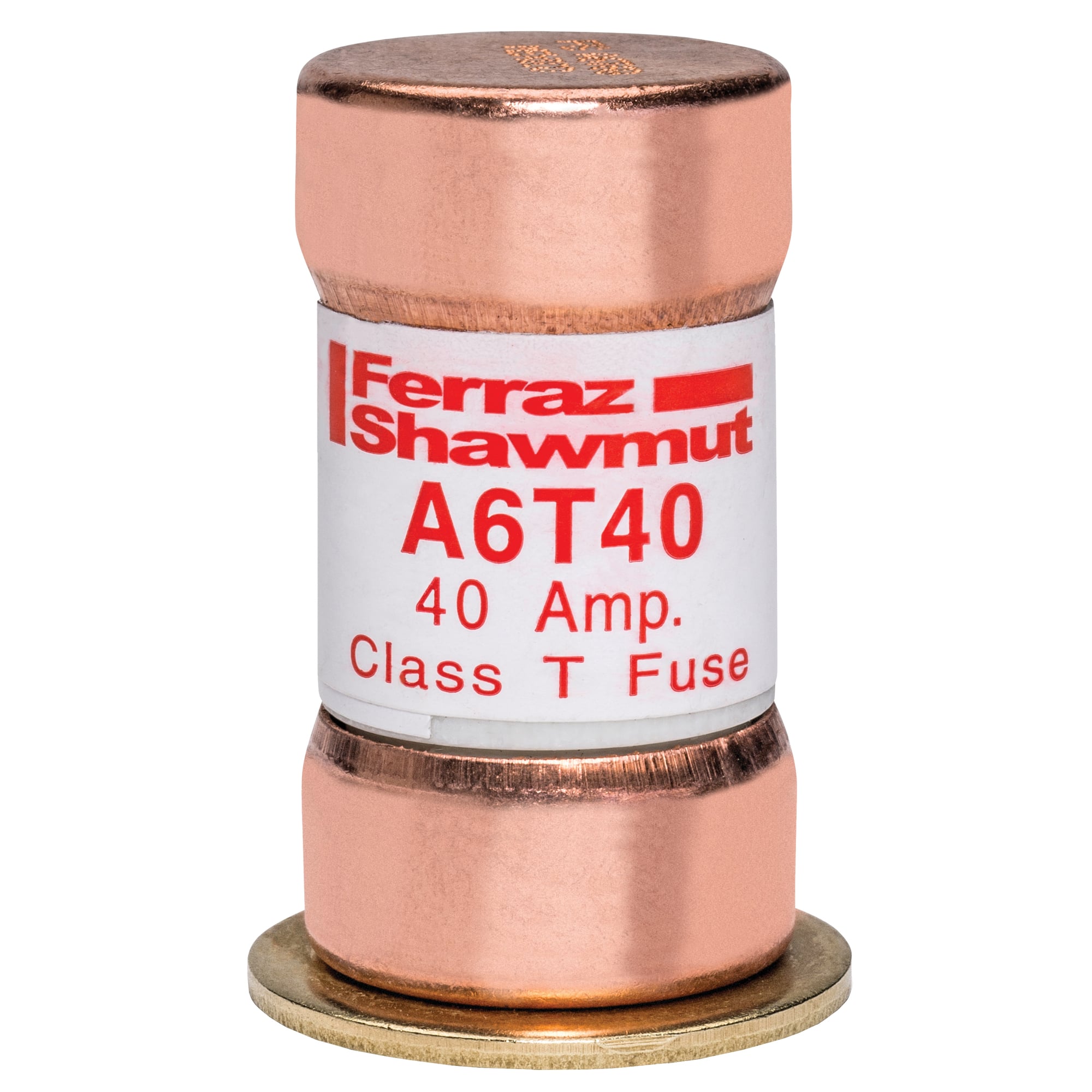 Fuse A6T - Class T - Fast-Acting 600VAC 300VDC 40A Ferrule