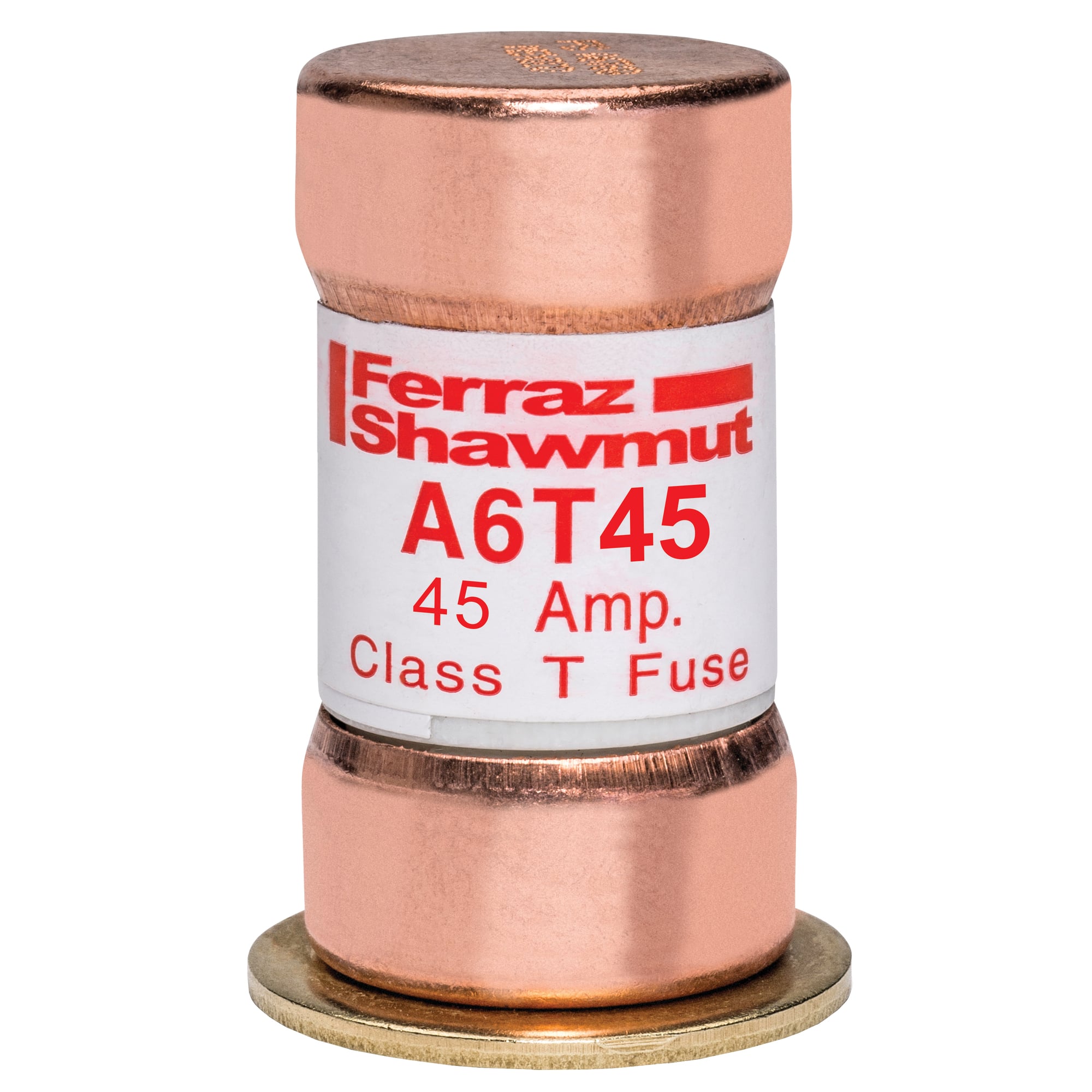 Fuse A6T - Class T - Fast-Acting 600VAC 300VDC 45A Ferrule