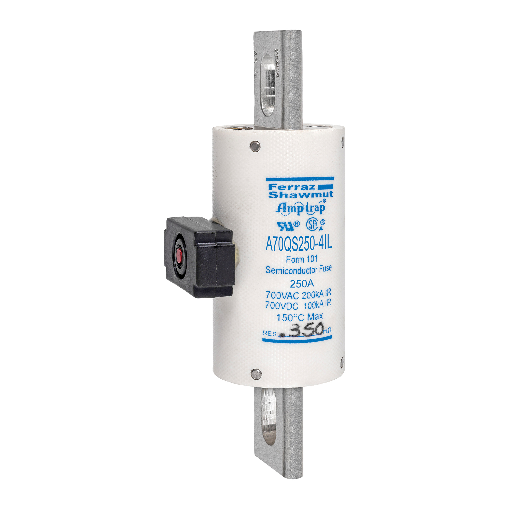 High Speed Fuse Amp-Trap A70QS 700VAC 700VDC 250A Bolted Blade IL Indicator