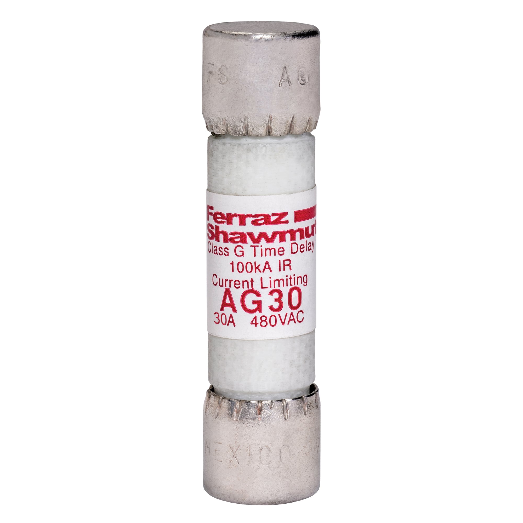 Fuse AG - Class G 480VAC 30A Time Delay Ferrule