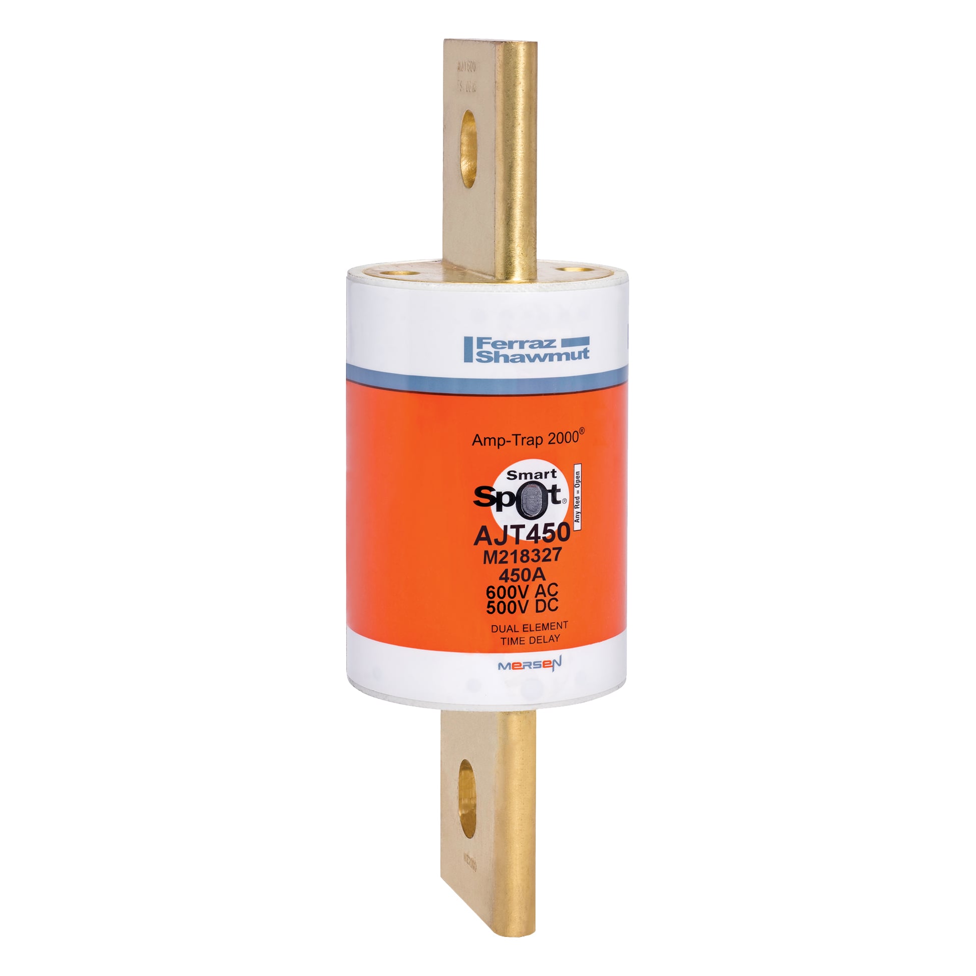 Fuse AJT - Class J - Time-delay 600VAC 500VDC 450A Blade SmartSpot