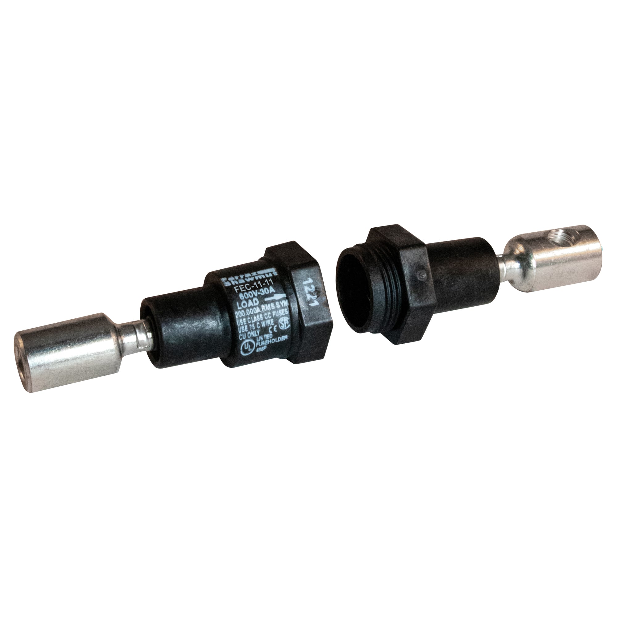 Fuse Block 600VAC 600VDC Class CC 30A 1-Pole 11-11 Crimp