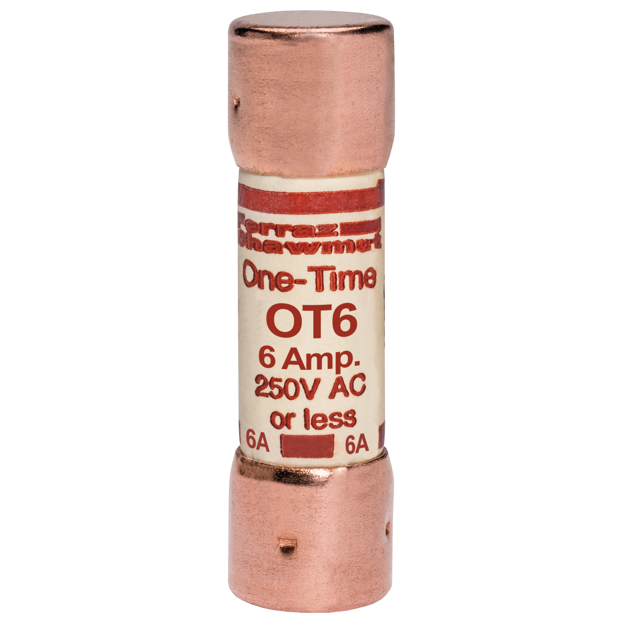 Fuse OT - Class K5 - Fast-Acting 250VAC 250VDC 6A Ferrule