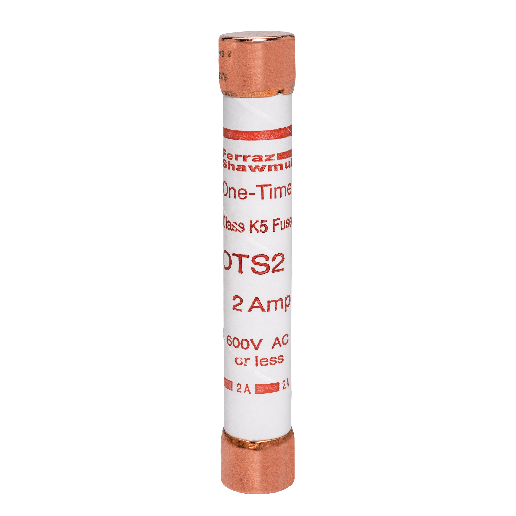 Fuse OTS - Class K5 - Fast-Acting 600VAC 300VDC 2A Ferrule