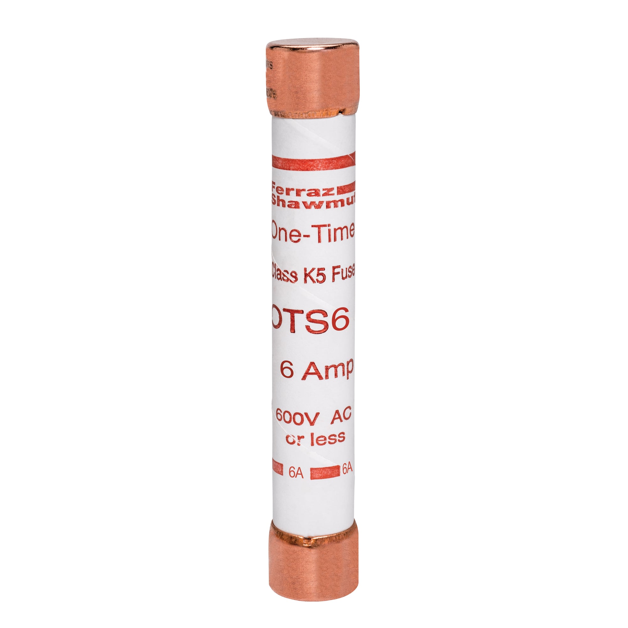 Fuse OTS - Class K5 - Fast-Acting 600VAC 300VDC 6A Ferrule