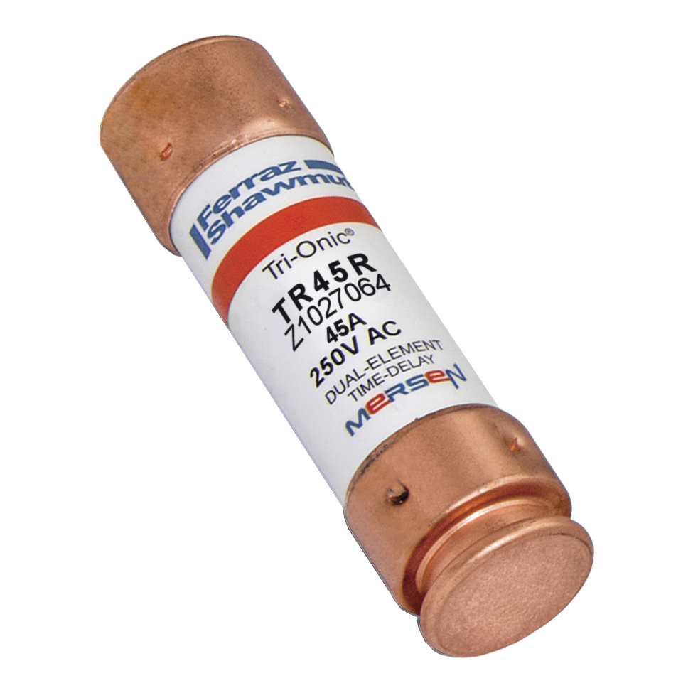 Fuse TR-R - Class RK5 - Time-Delay 250VAC 250VDC 45A Ferrule 3 pack