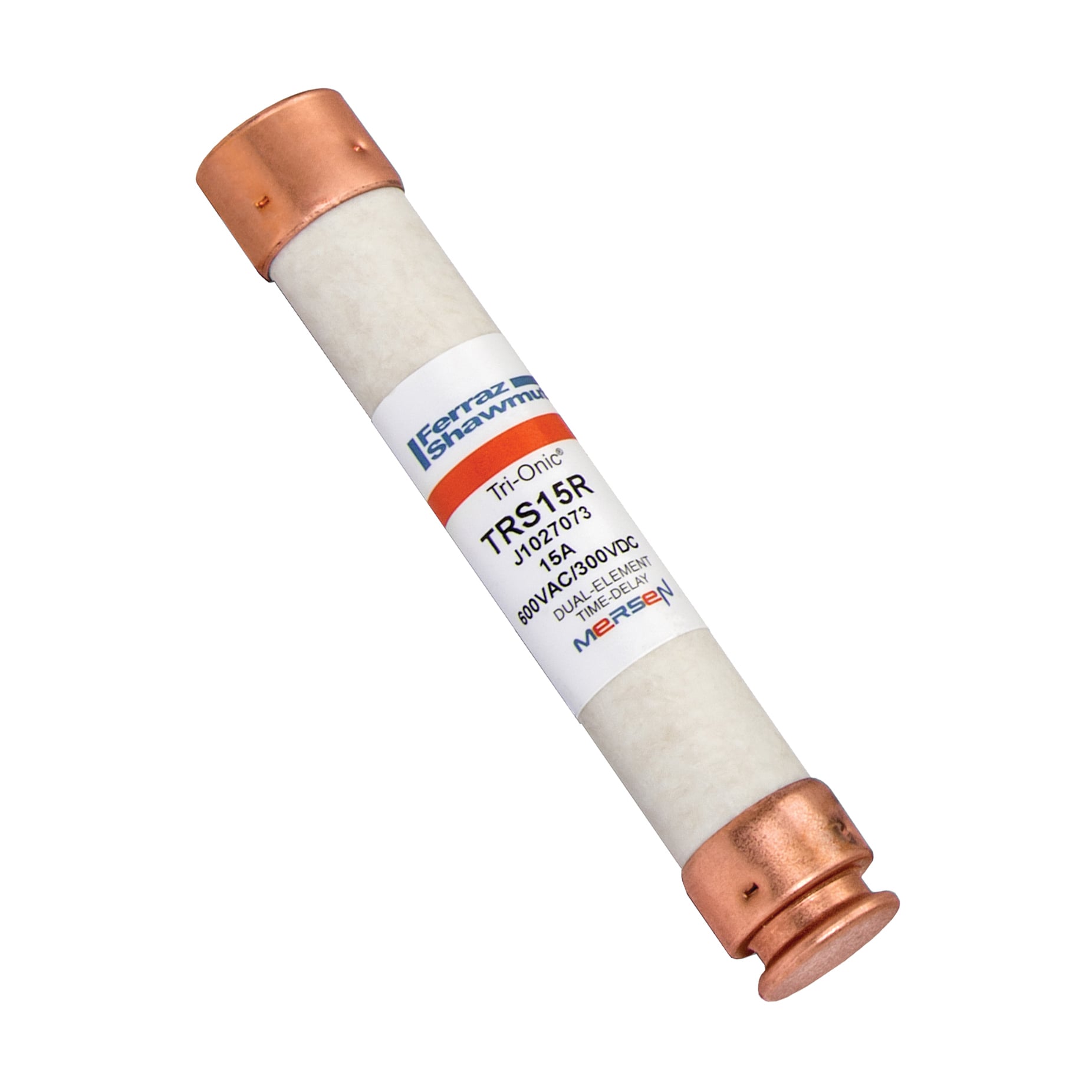 Fuse TRS-R - Class RK5 - Time-Delay 600VAC 300VDC 15A Ferrule