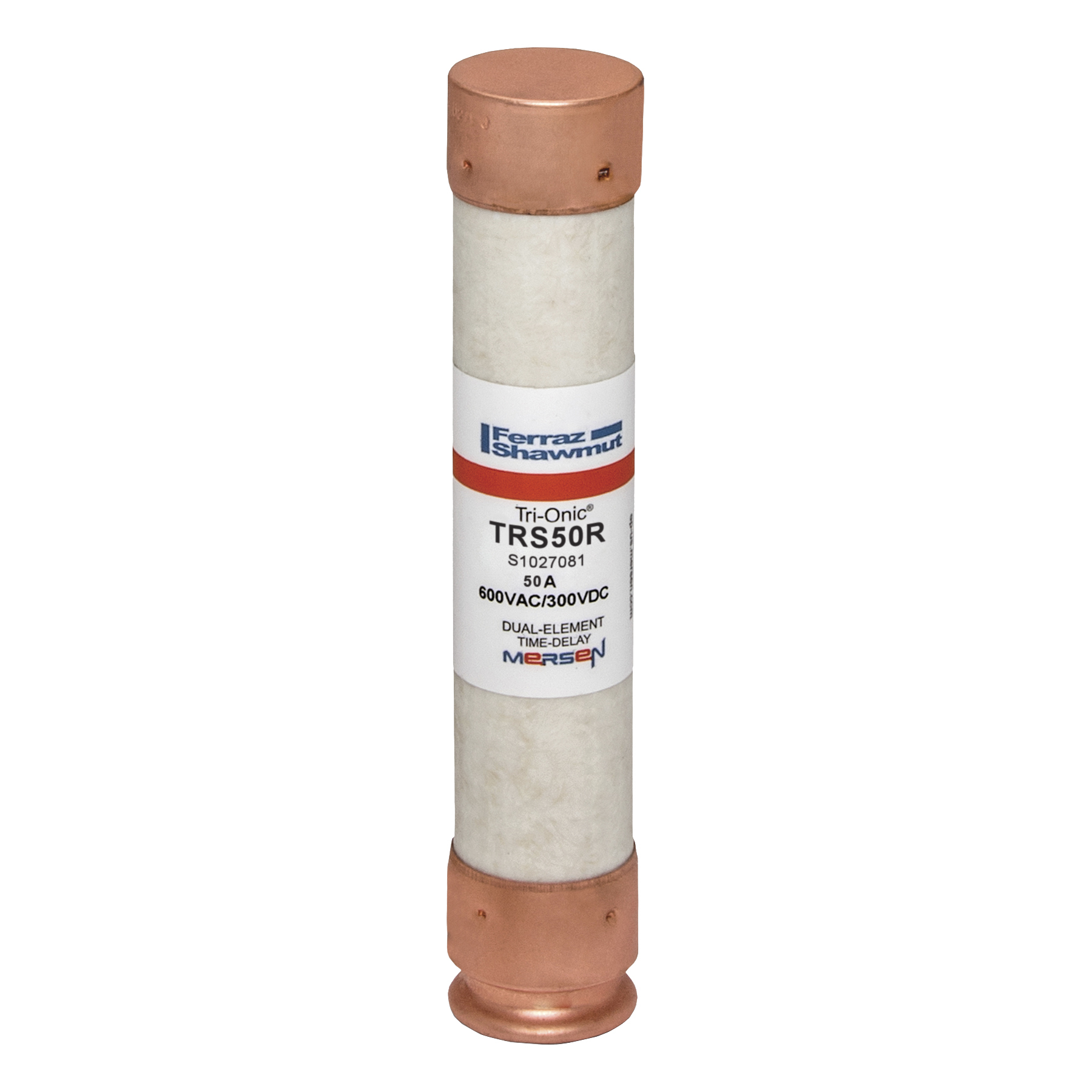 Fuse TRS-R - Class RK5 - Time-Delay 600VAC 300VDC 50A Ferrule 3 pack