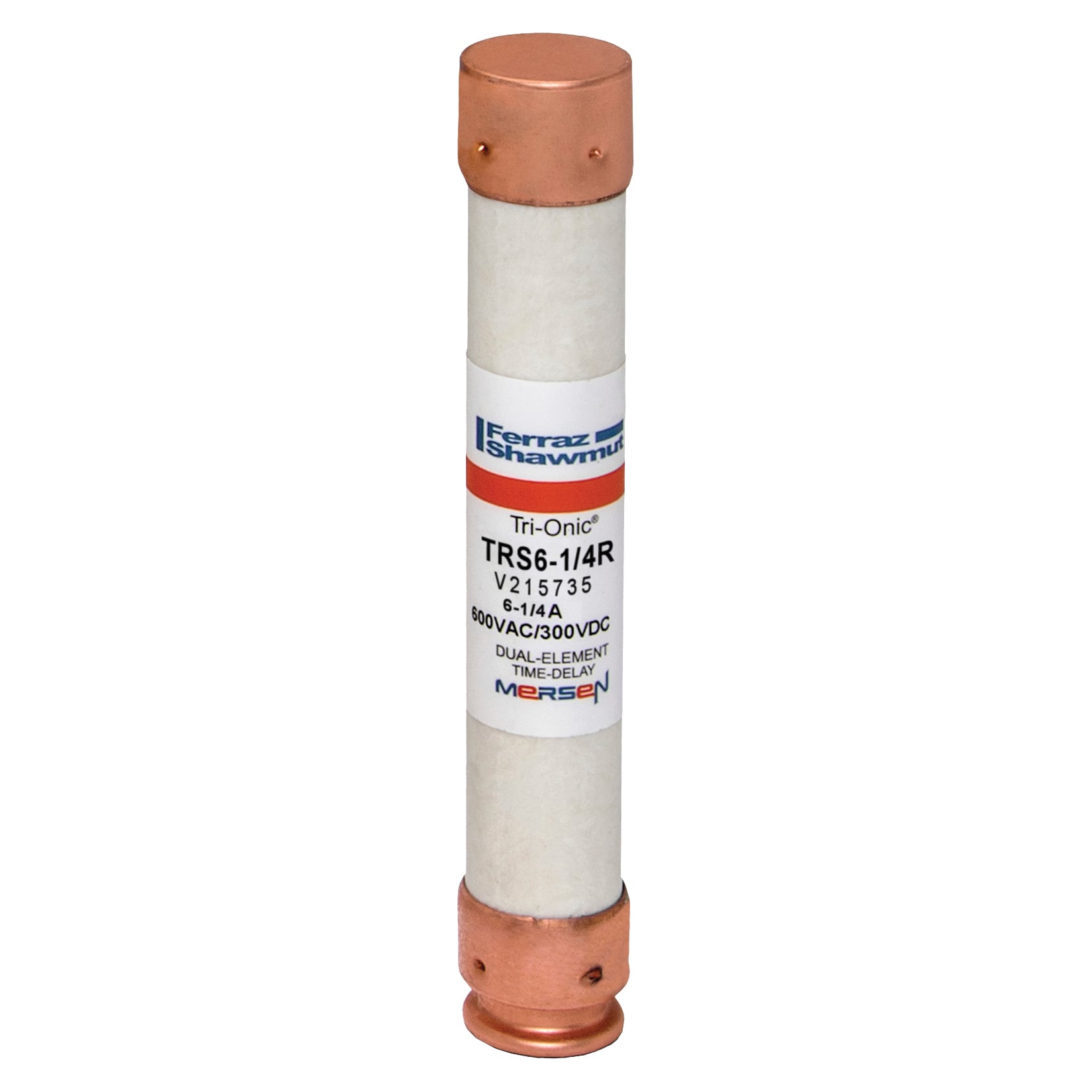 Fuse TRS-R - Class RK5 - Time-Delay 600VAC 600VDC 6.25A Ferrule
