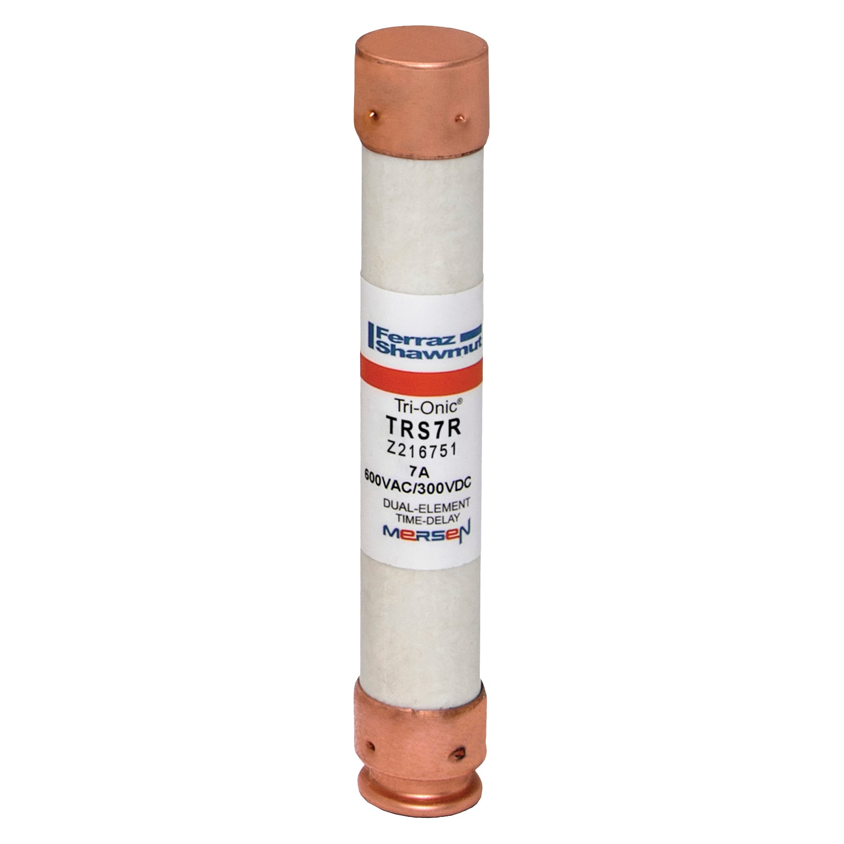 Fuse TRS-R - Class RK5 - Time-Delay 600VAC 600VDC 7A Ferrule