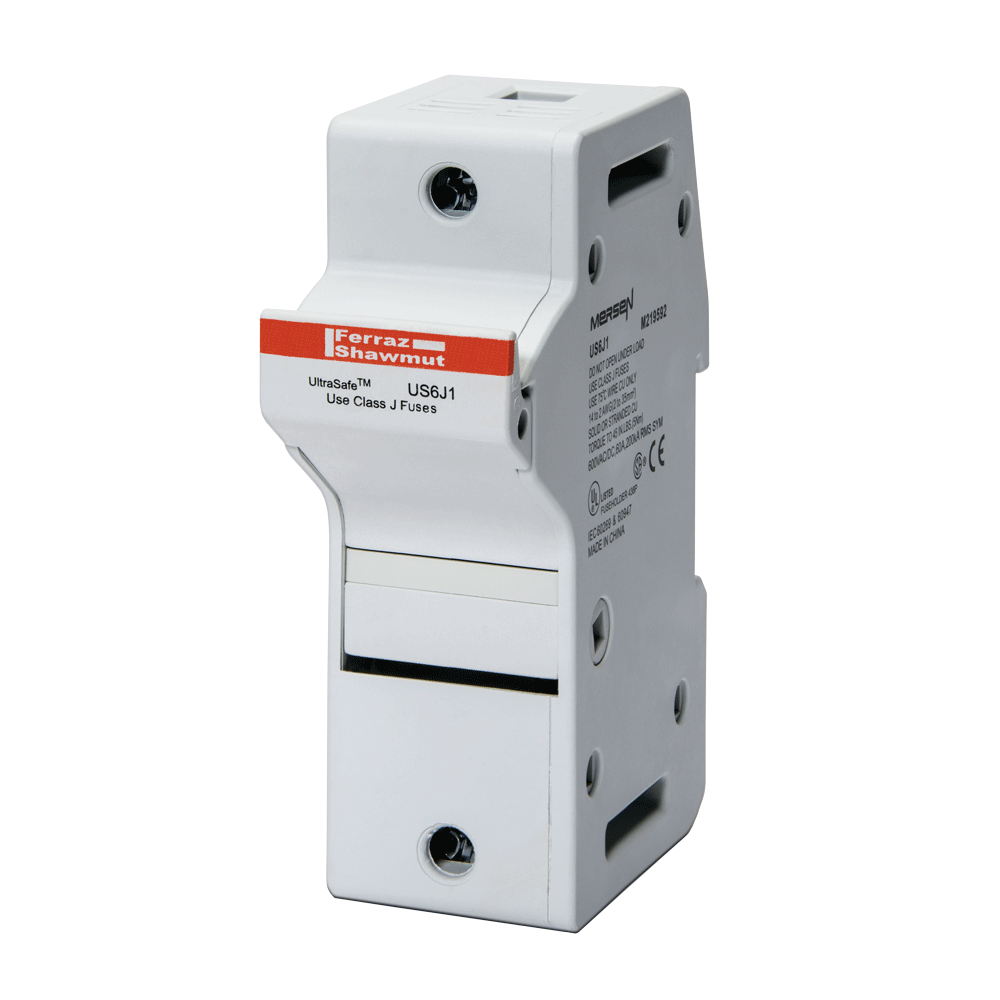 Fuse Holder 600VAC 600VDC Class J 60A 1-Pole Pressure Plate IP65