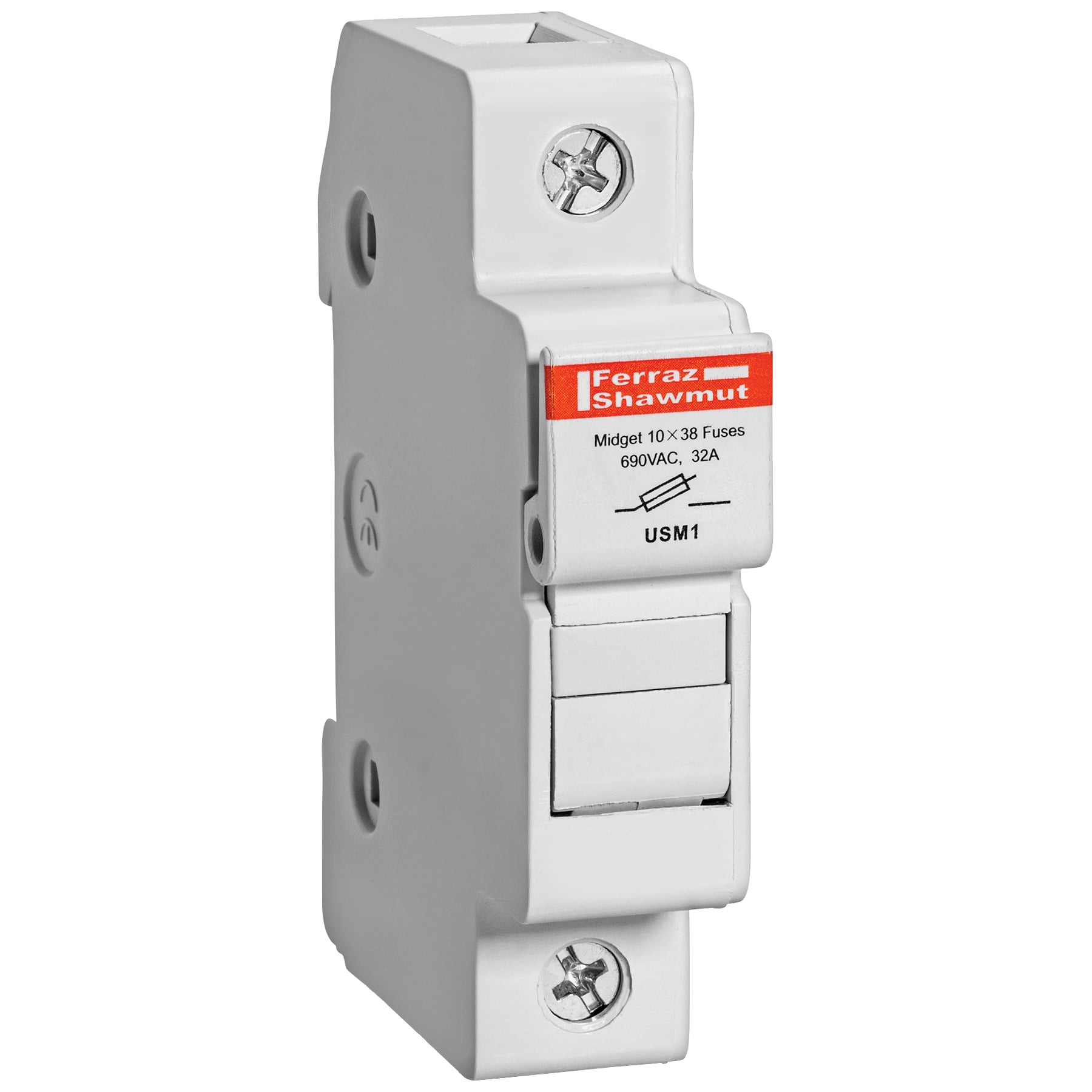 Fuse Holder 800VAC 1000VDC Midget 30A 1-Pole Pressure Plate IP65