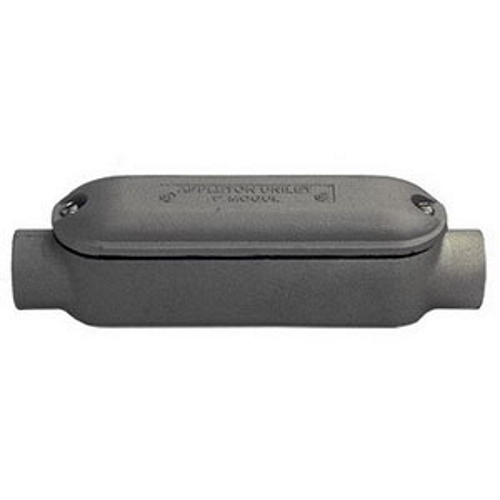 Mogul Unilet; Type C Conduit Body With Cover and Gasket Assembly; 4 Inch, Copper-Free Aluminum, Epoxy Powder Coated